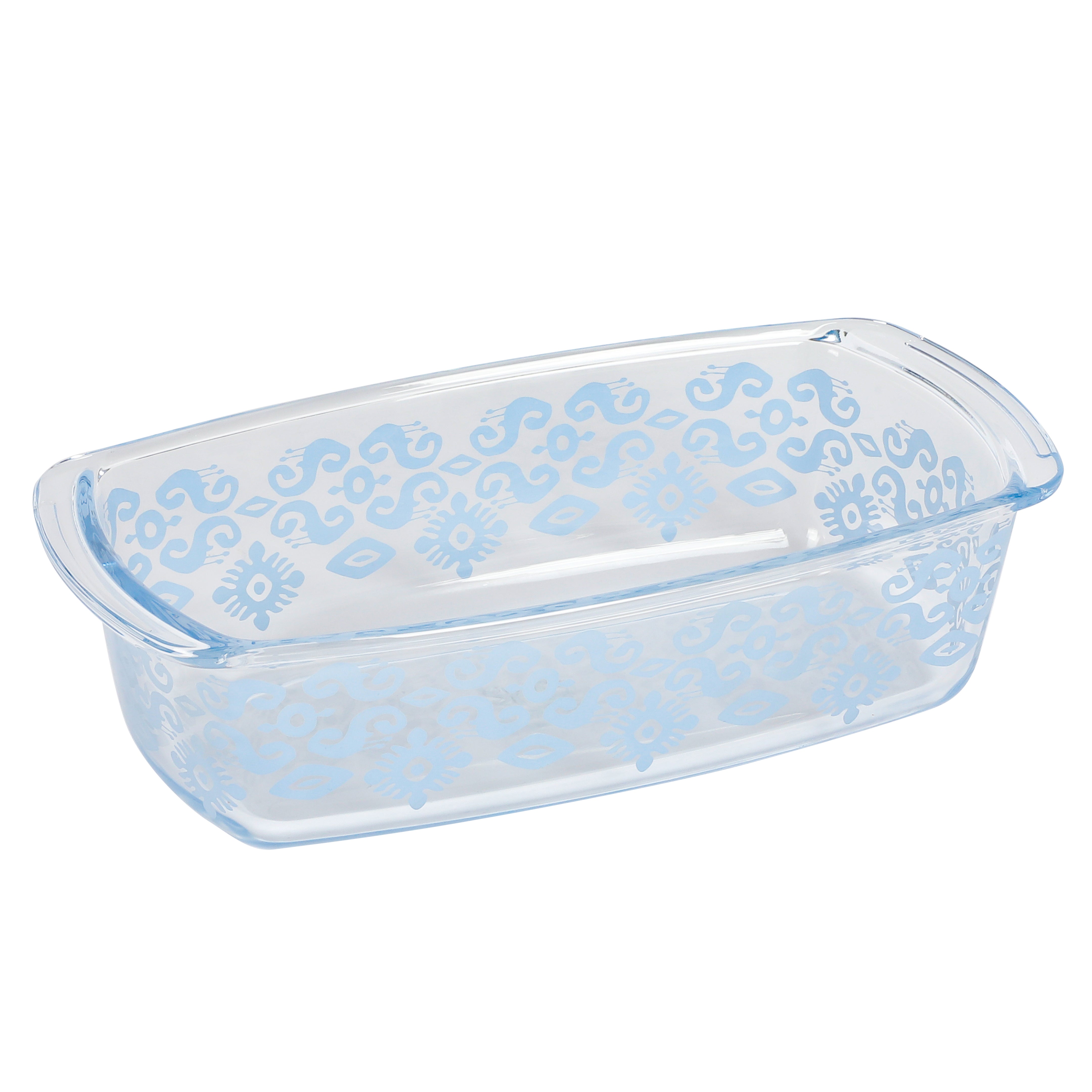 Spice by Tia Mowry Spicy Cloves 1.6-Quart Loaf Pan Oven, Dishwasher and Microwave Safe Borosilicate Glass Bakeware