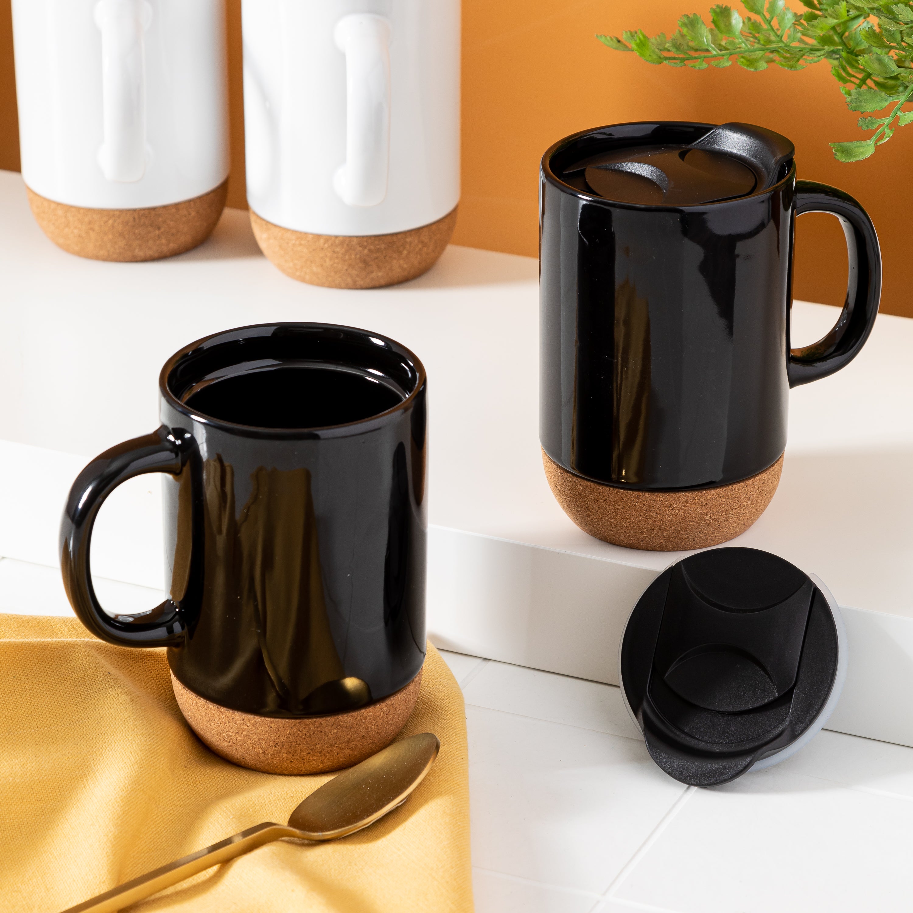 Stoneware Mug With Handle, Stoneware Coffee Mug, Pottery Mug