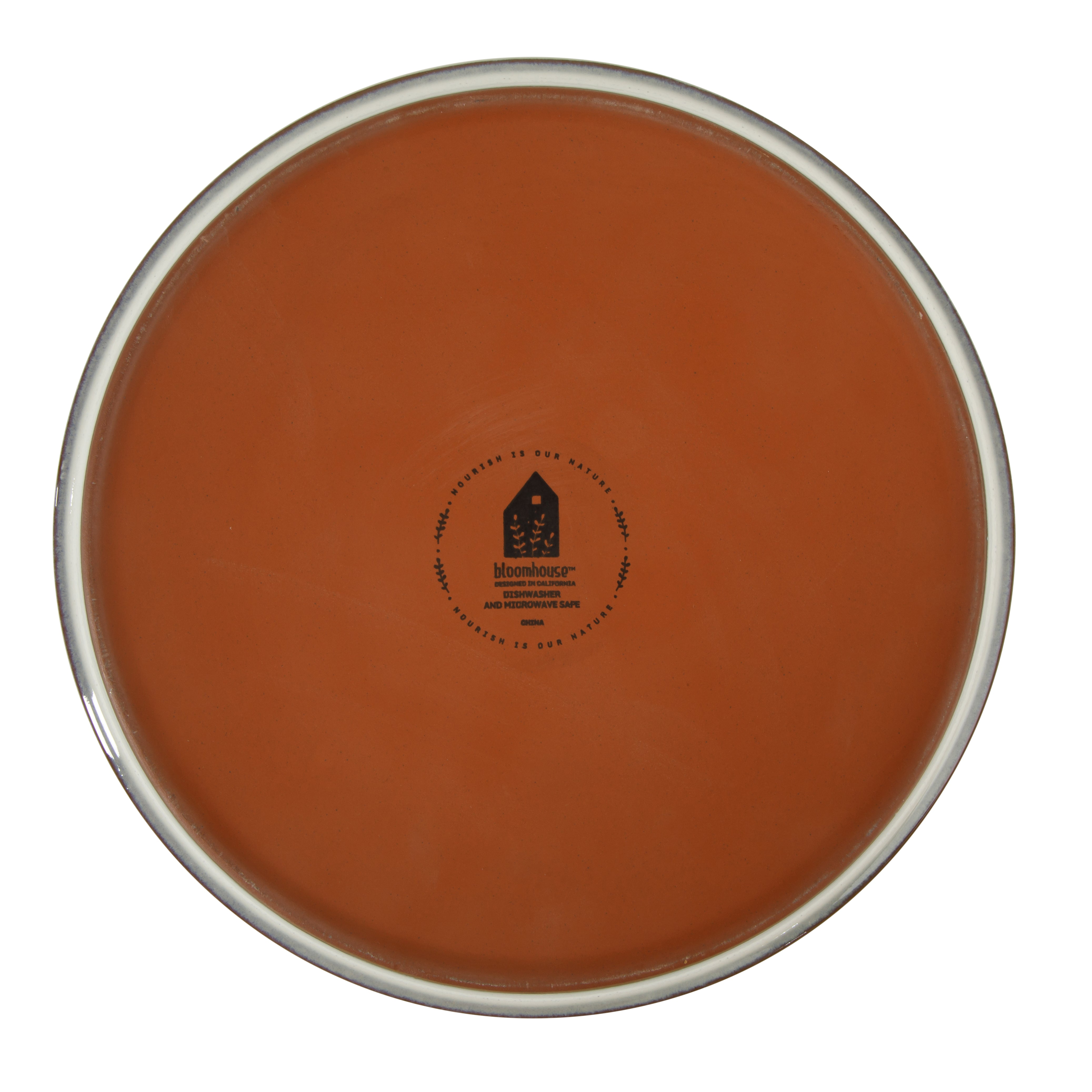 Bloomhouse - Two Time Oprah's Favorite Things WInner - Santorini Mist 4-Piece 8.6-Inch Terracotta Pasta Bowl Set – Reactive Glaze Round Shallow Walled Dinner & Serving Bowls