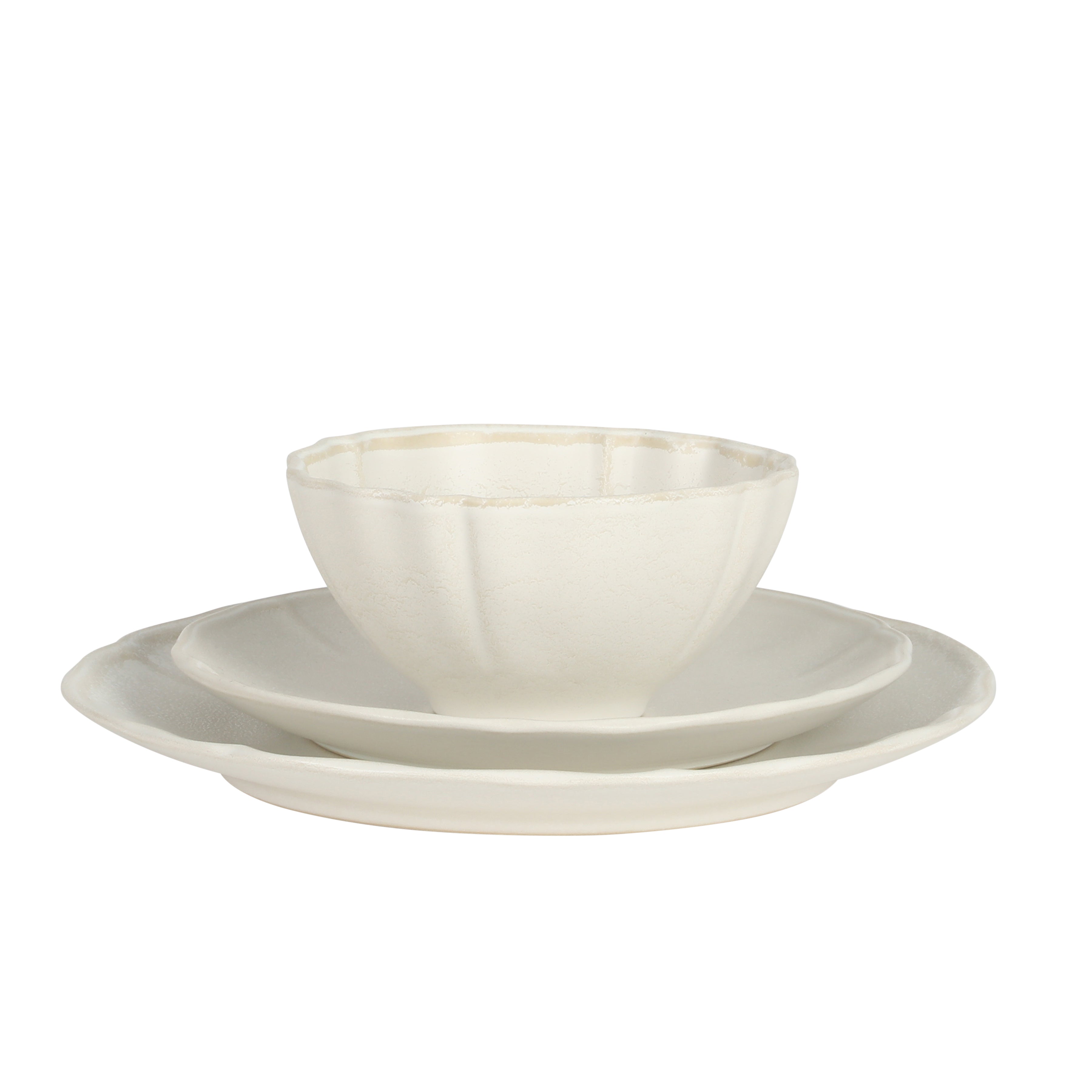 Gibson Elite Vista Rossio - Made In Portugal - 12 Piece Dinnerware Set for 4,  Ceramic Plates and Bowls Sets, Stoneware Dinner Plates and Bowls