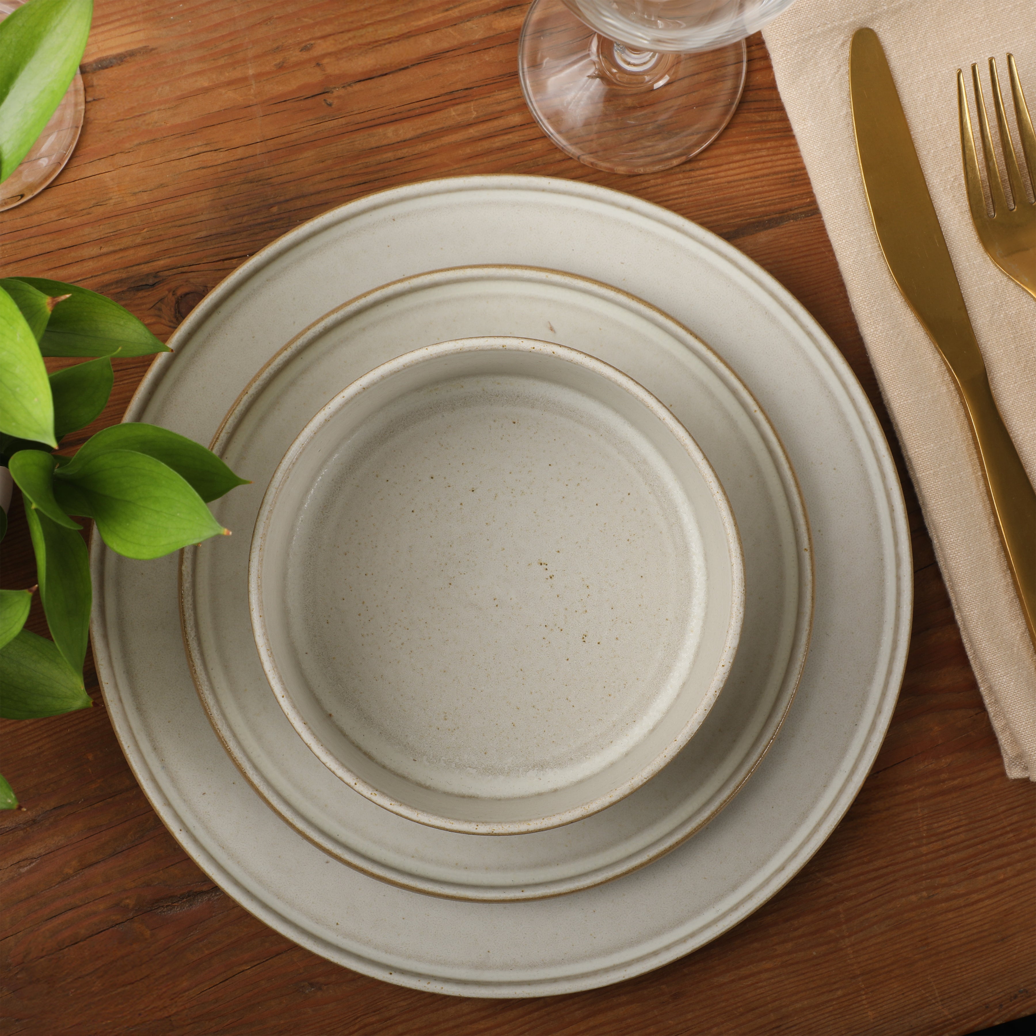 Gibson Elite Villa Amadora - Made in Portugal - 12 Piece Dinnerware Set for 4, Stoneware Plates and Bowls Sets,Dinner Plates, Salad Plates, Cereal Bowls