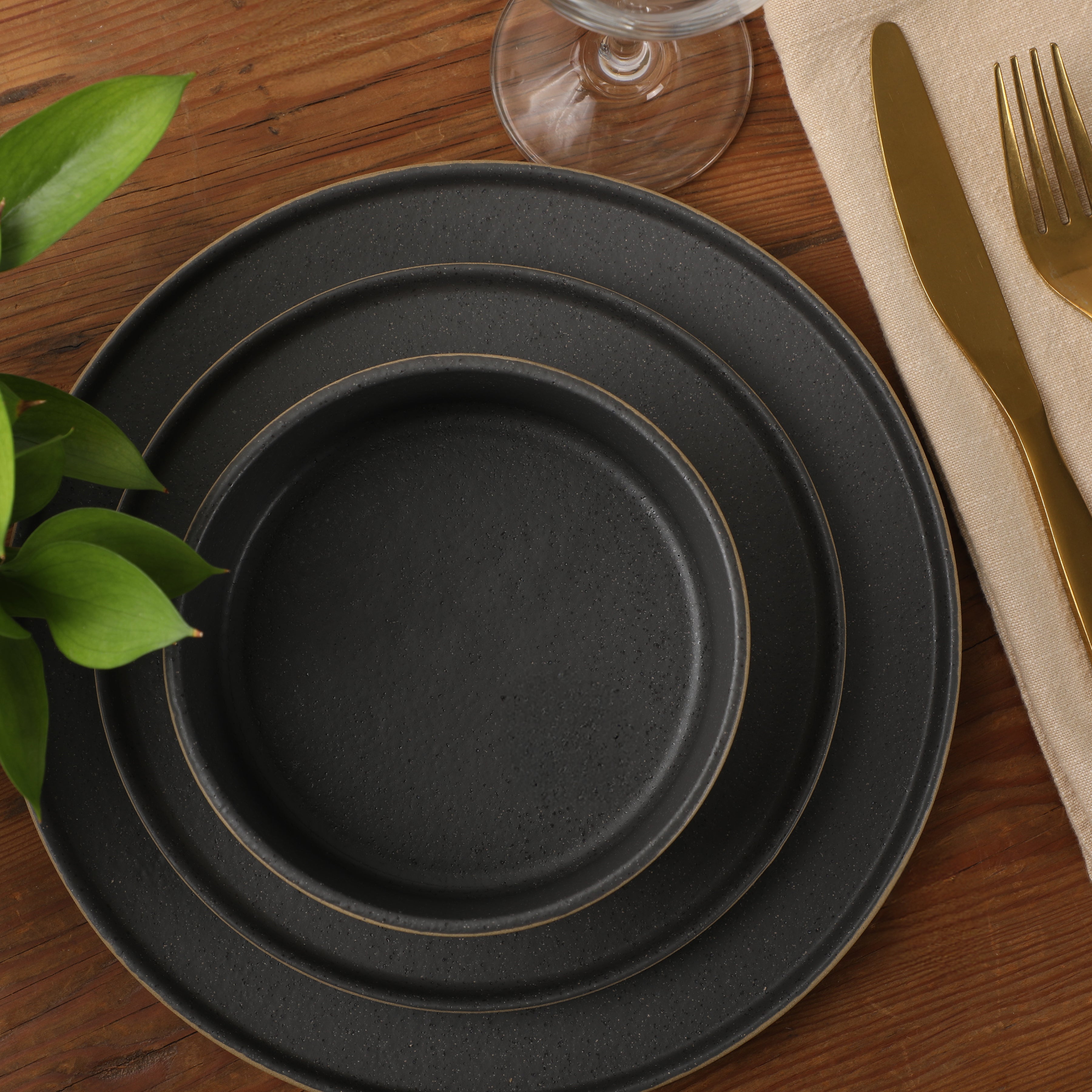Gibson Elite Villa Amadora - Made in Portugal - 12 Piece Dinnerware Set for 4, Stoneware Plates and Bowls Sets,Dinner Plates, Salad Plates, Cereal Bowls