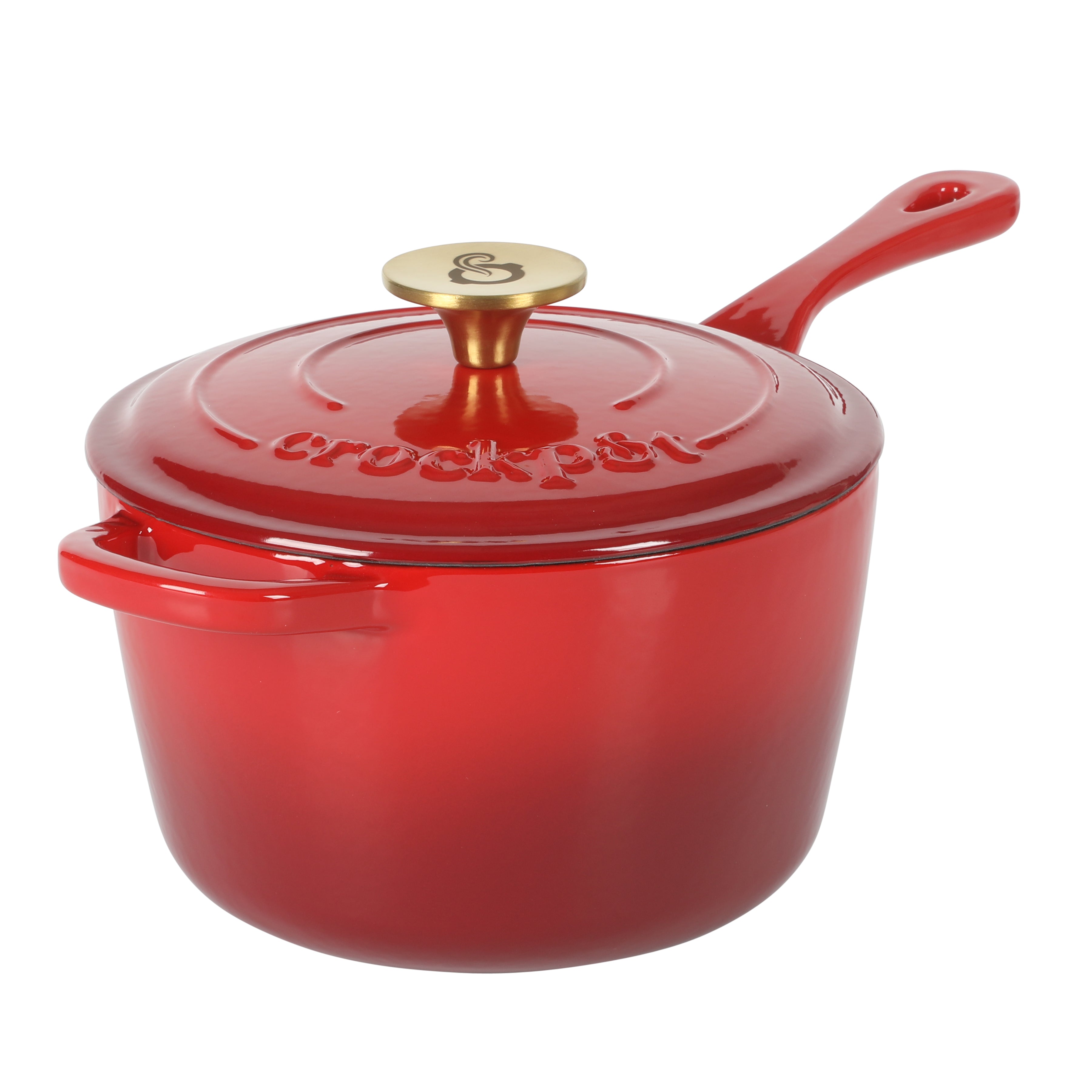Cast Iron Dutch Oven with Lid-3 Quart Enamel Coated Pot for Oven