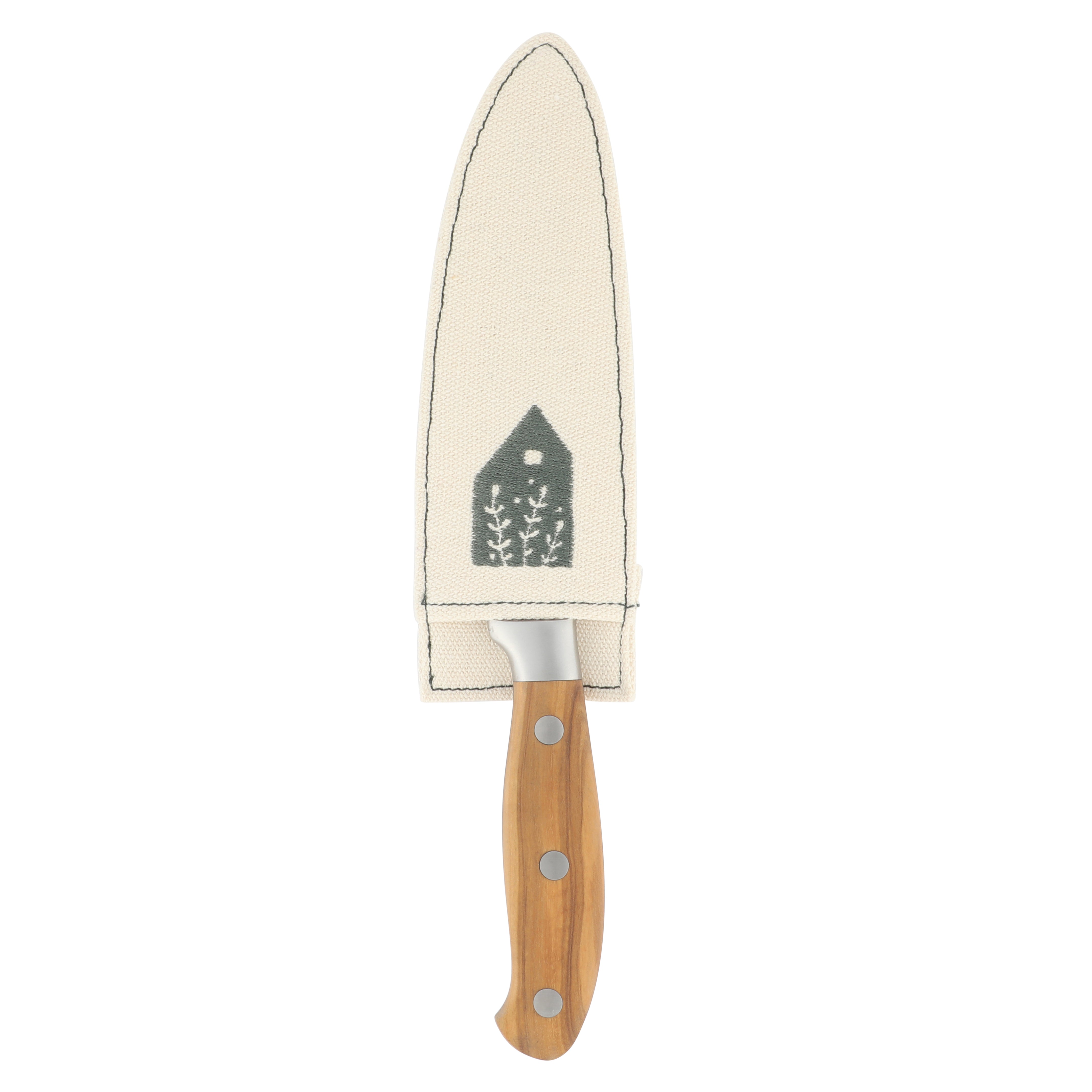 Bloomhouse 5 Inch German Steel Utility Boning Knife w/ Olive Wood Forged Handle