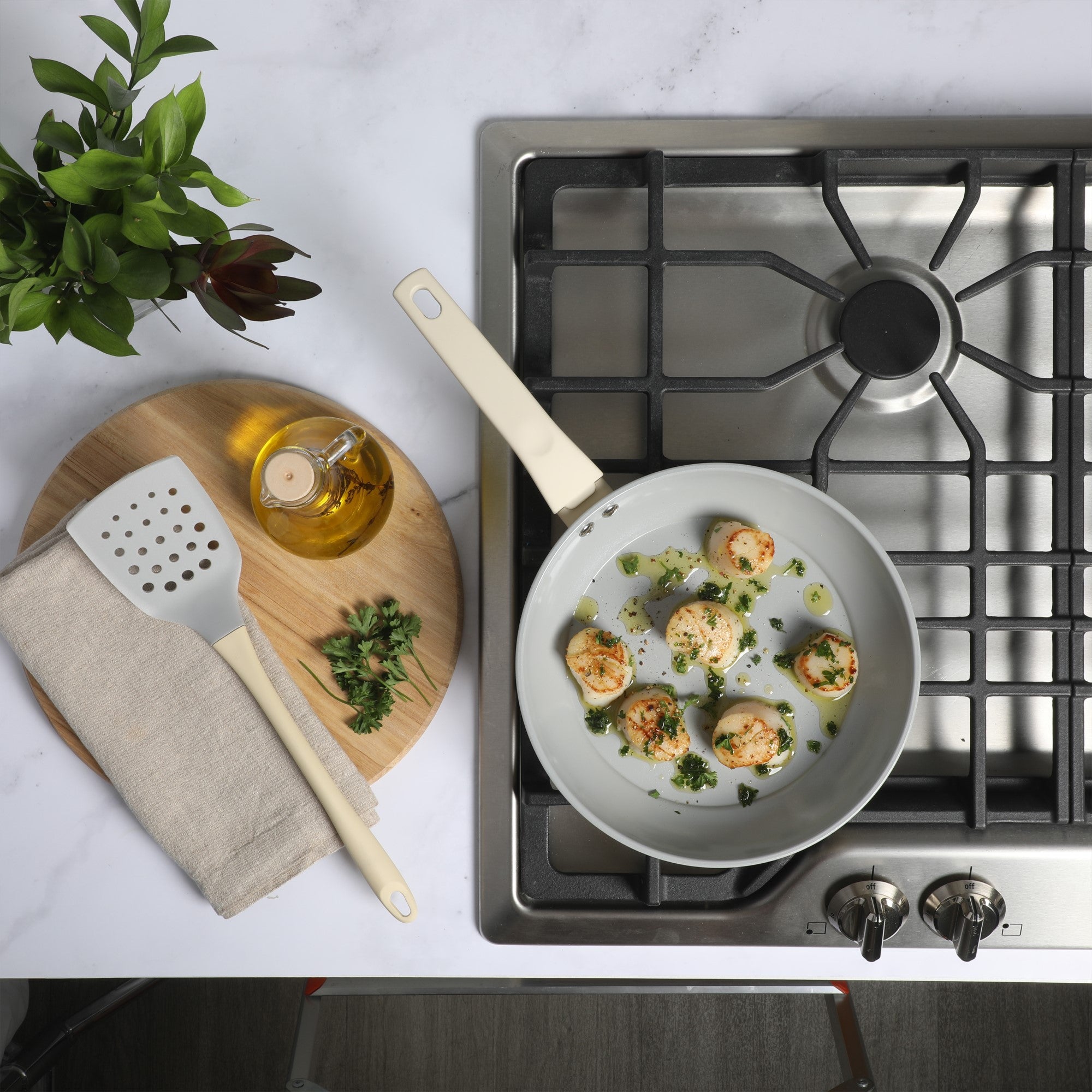 Gibson Home Barnsdall 10 Piece Premium PFA Free Ceramic Nonstick Pots