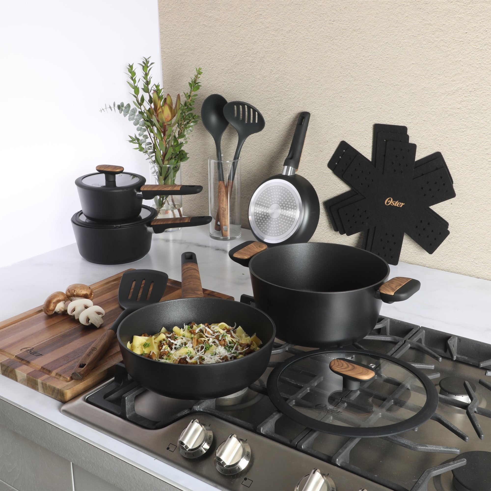 Oster Platinum Oxburg 14 Piece Forged Aluminum PFA Free Non-toxic Prem