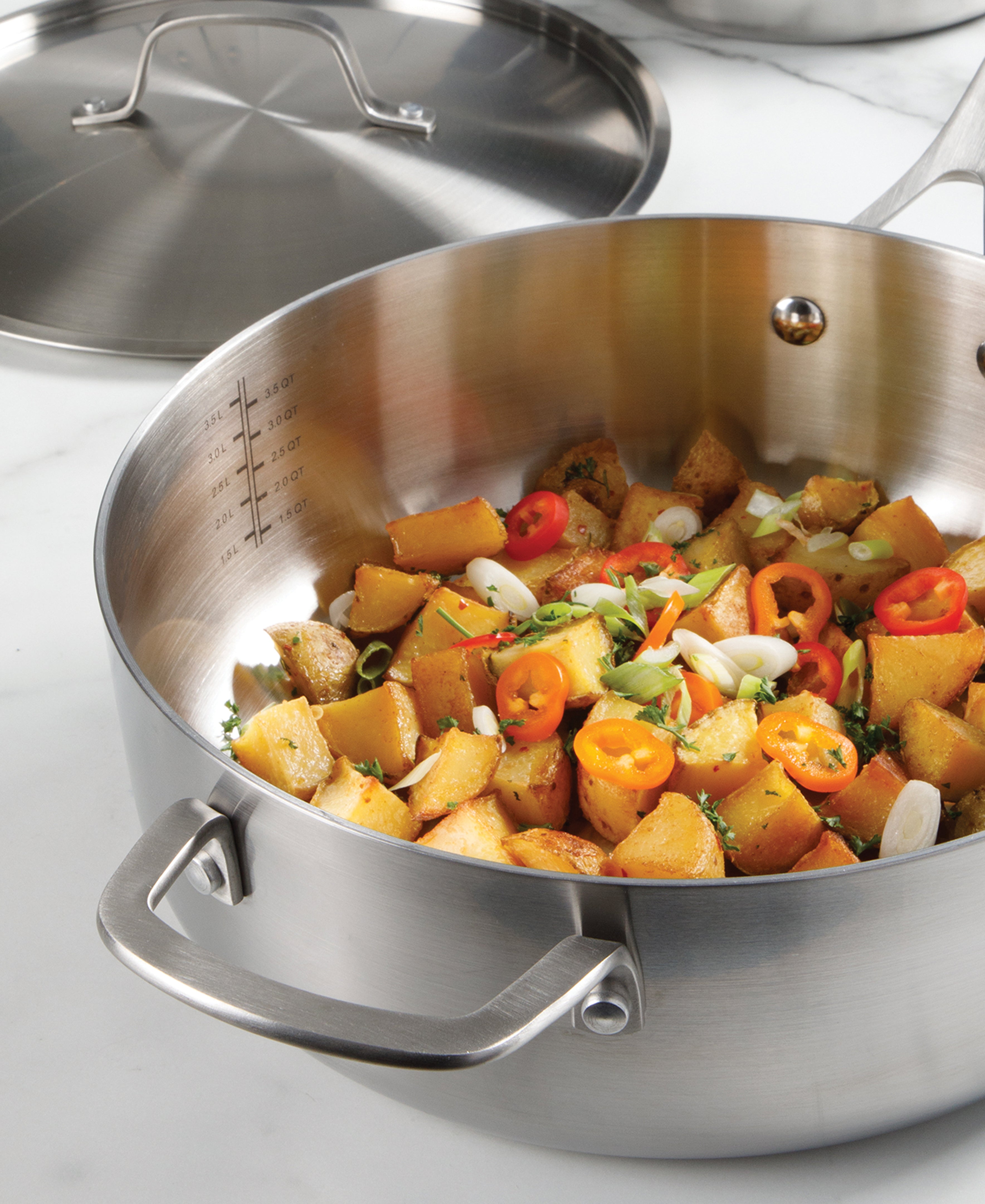 Sur La Table Pike and Pine 10-Piece Triply Stainless Steel Cookware Se