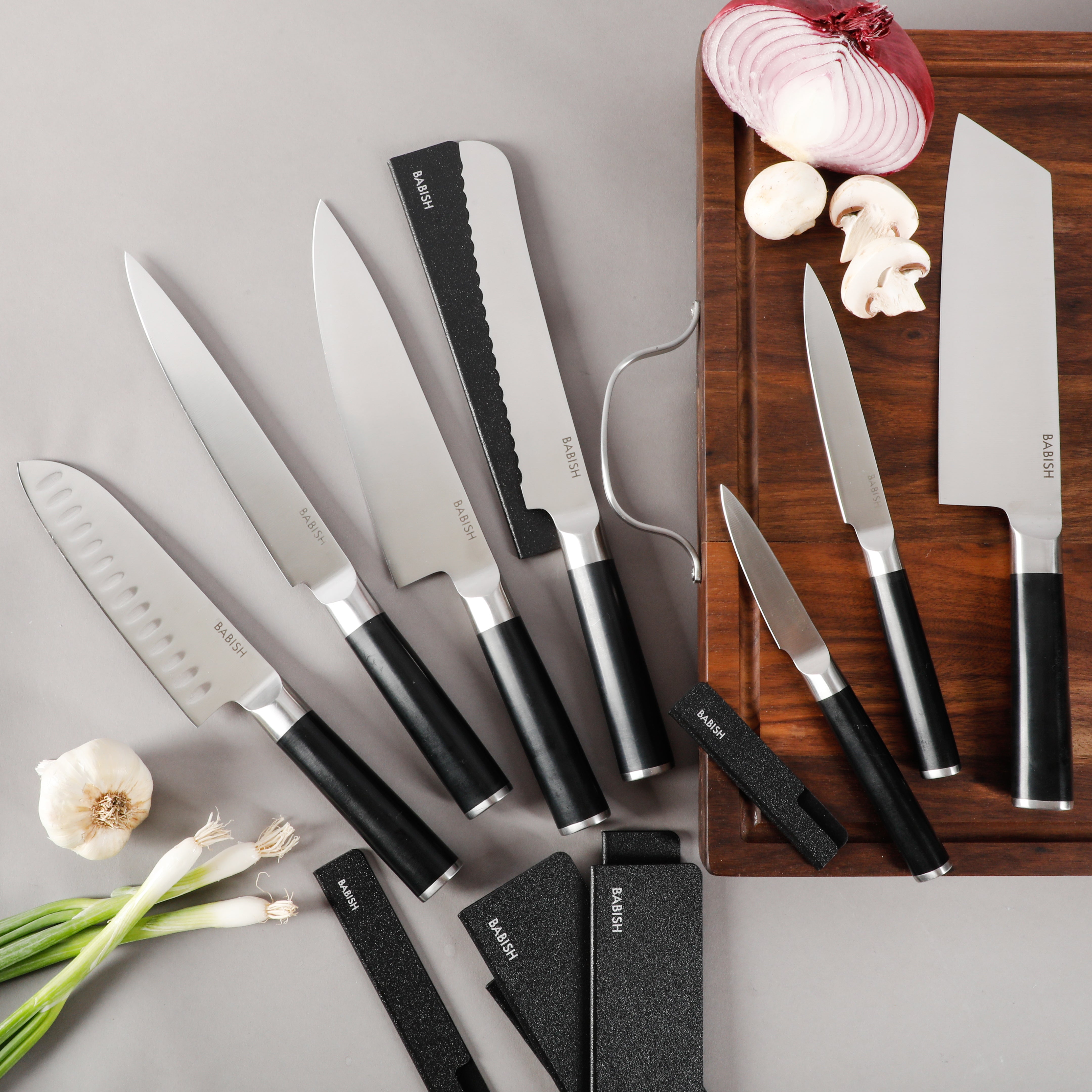 Babish High-Carbon 1.4116 German Steel Cutlery, 7.5 Clef (Cleaver + Chef)  Kitchen Knife, Good Housekeeping Standout Knife of 2022