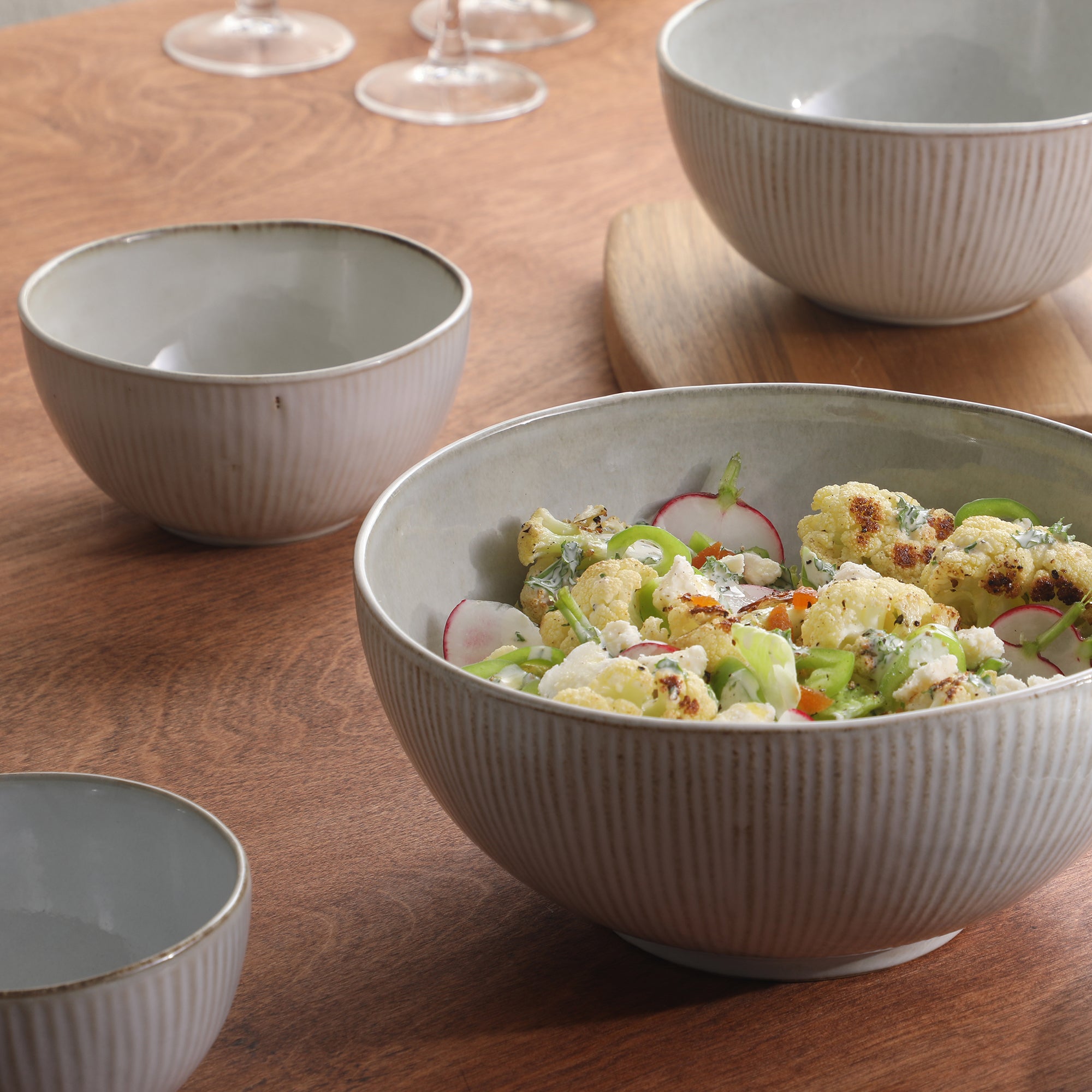 食器 ephelis stonewhite bowl s Gibson Elite Sandy Pines 4 Piece Nesting Bowl Set, 4”, 5.5”, 7” & 9” R