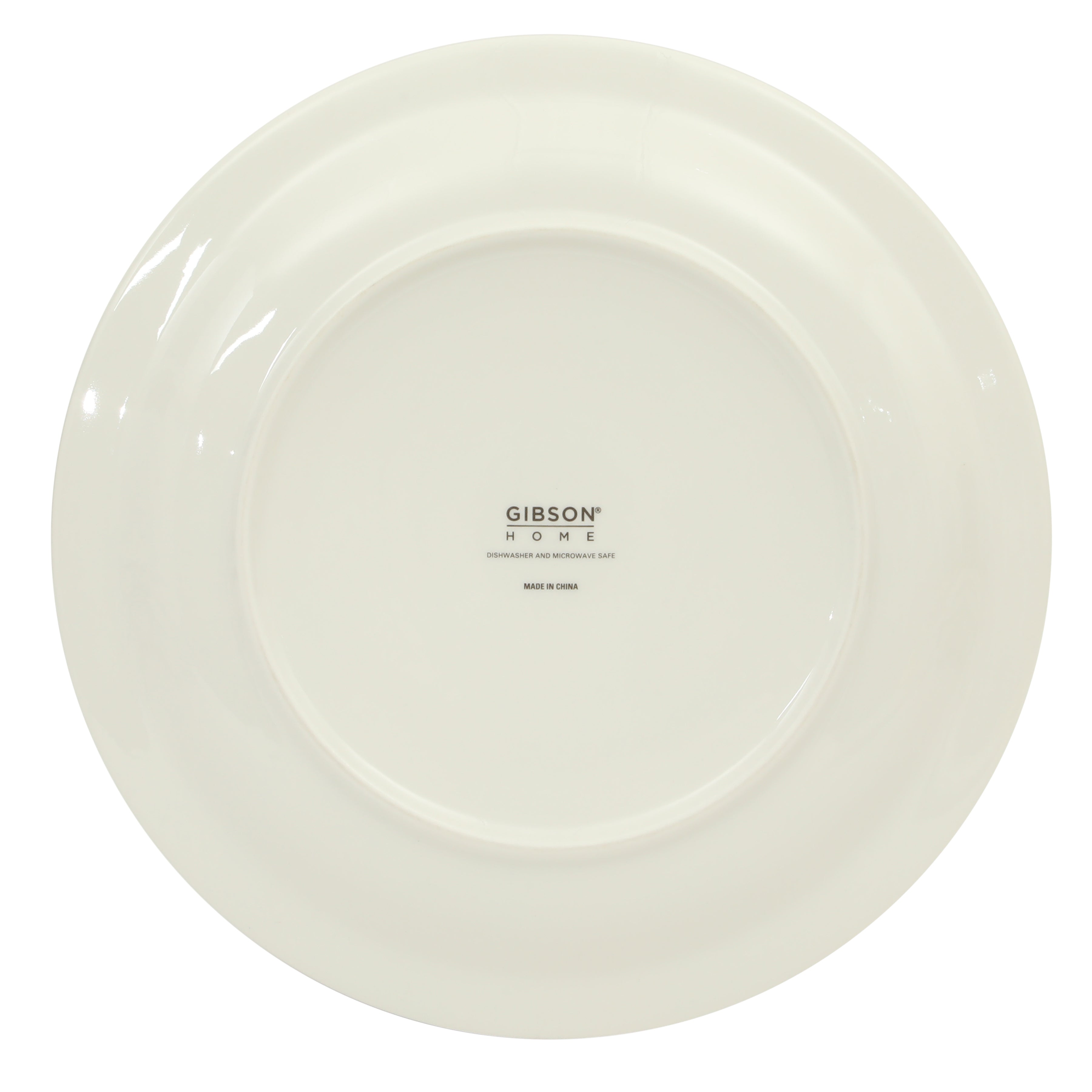 Gibson Home Hometown Diner 12-Piece Porcelain Dinnerware Set, Round Plates and Bowls Set for 4, Dishwasher Safe – Dinner Plate, Salad Plate & Cereal Bowl