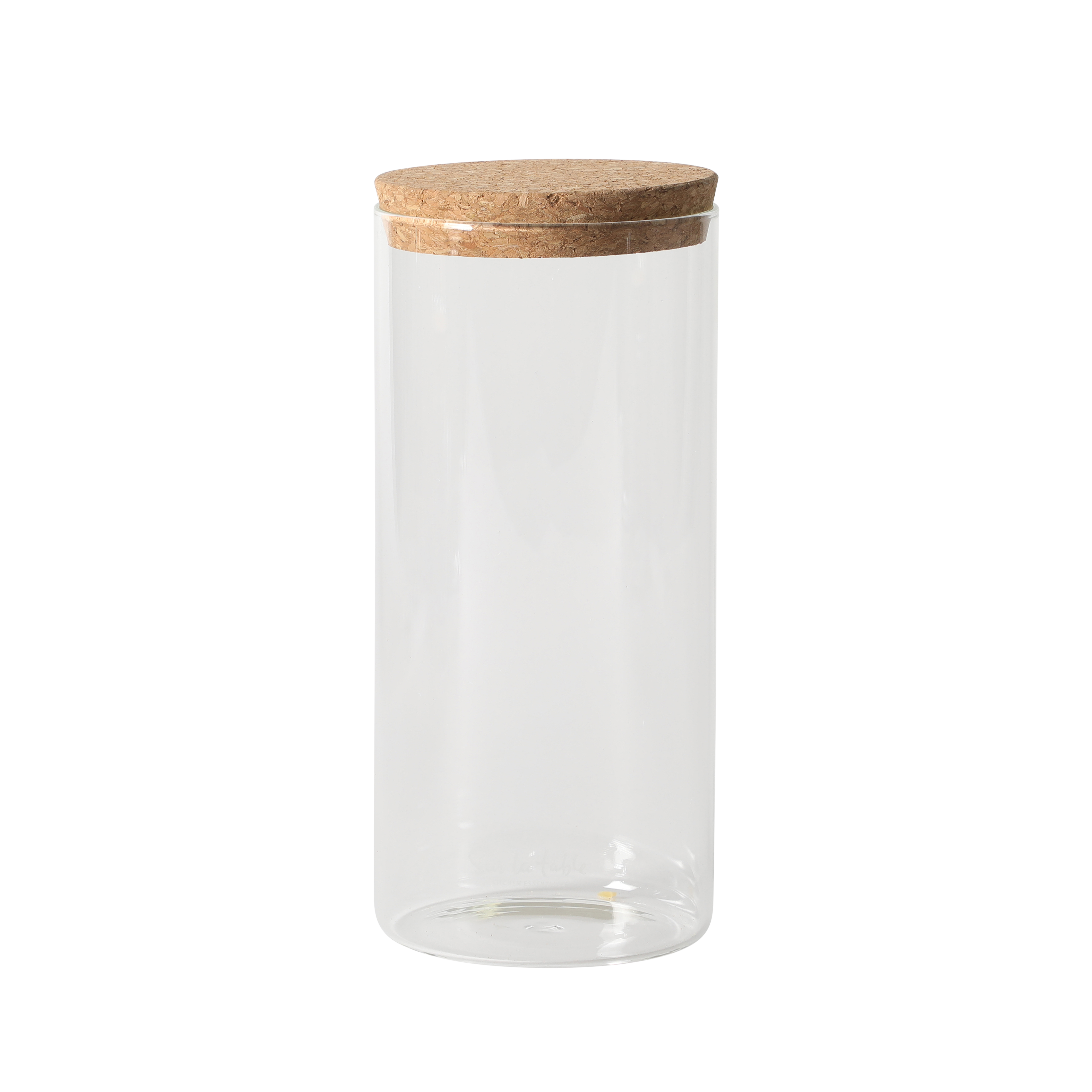 Sur La Table Kitchen Essentials Rue Lumiere 4-Piece Handmade Glass Canister Set with Airtight Cork Lids, Clear – 57 oz, 45 oz, 34 oz & 25 oz, Food Storage Jars, Dishwasher Safe, Pantry Organization