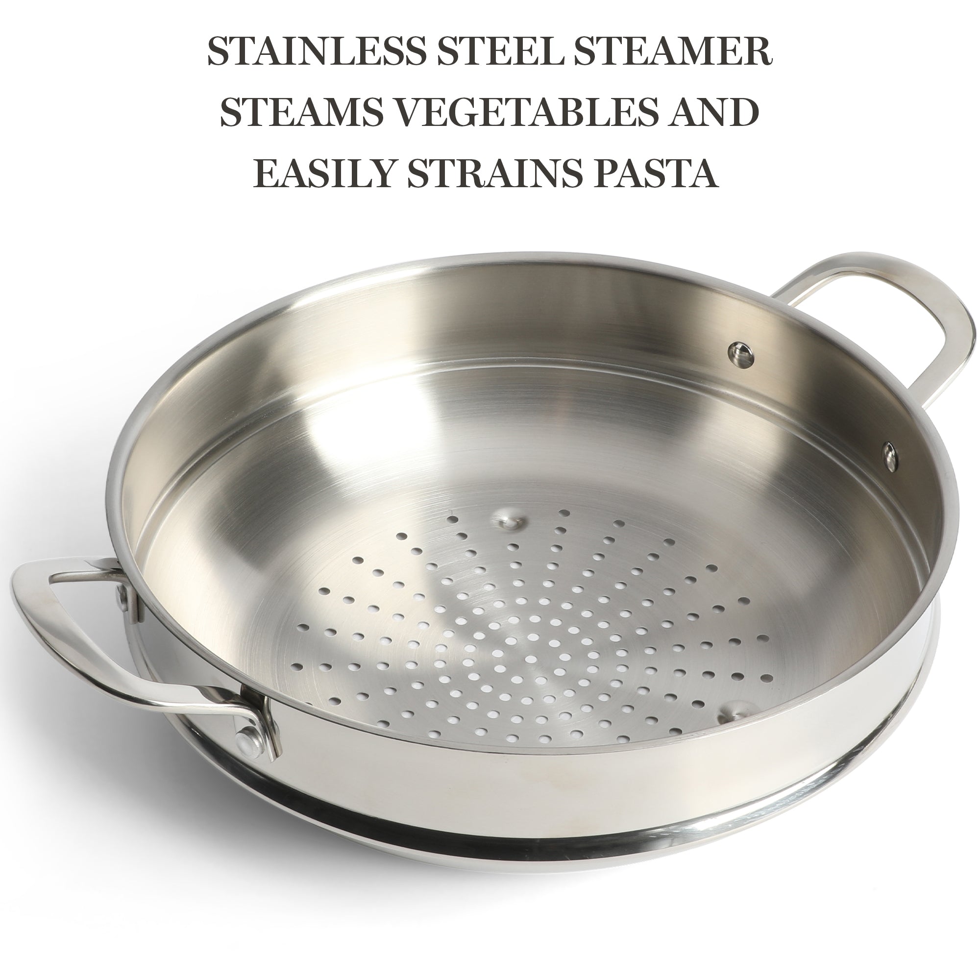 Martha Stewart Stainless Steel Essential 12 Inch Pan With Lid