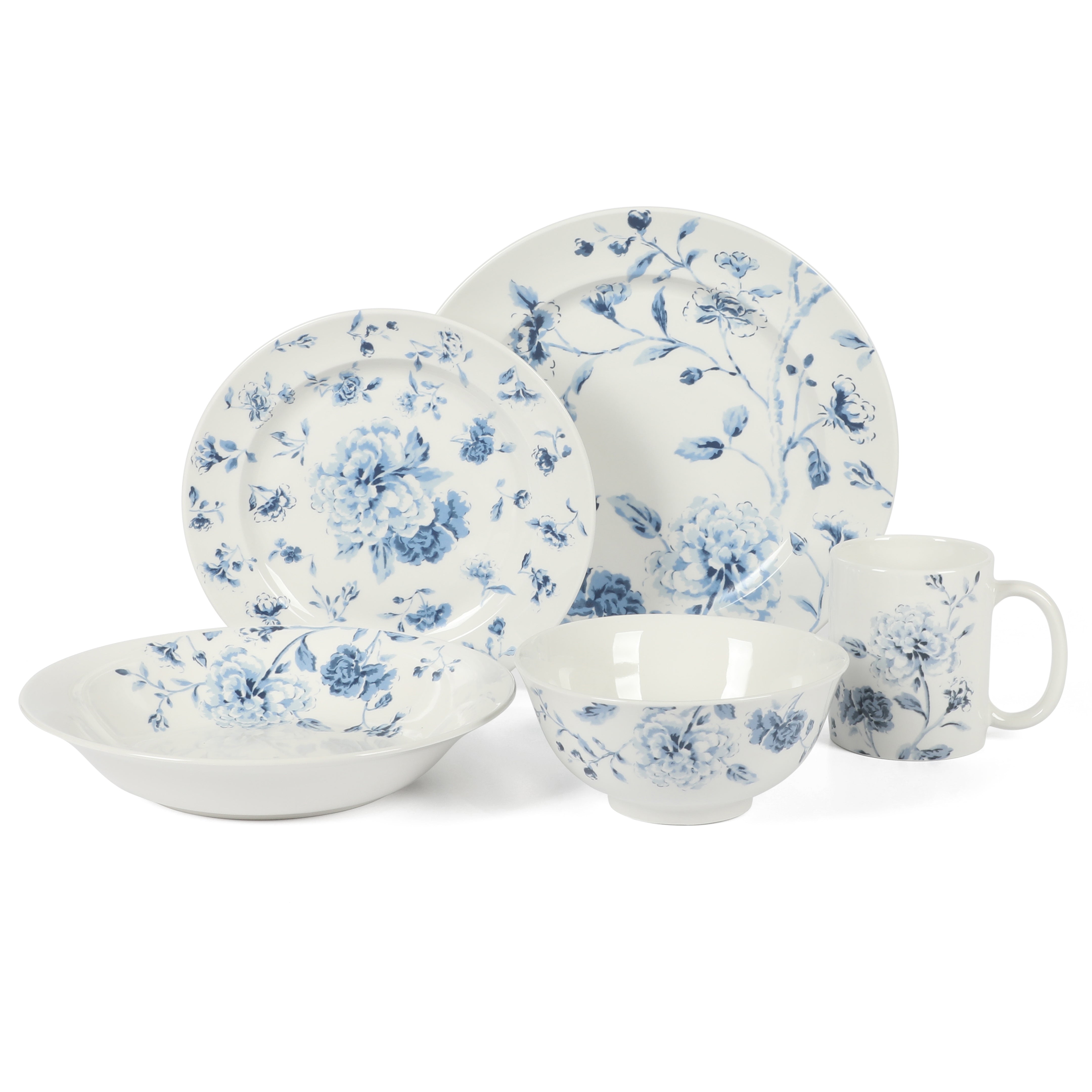 Martha Stewart Empress Bouquet 30-Piece Dinnerware Set