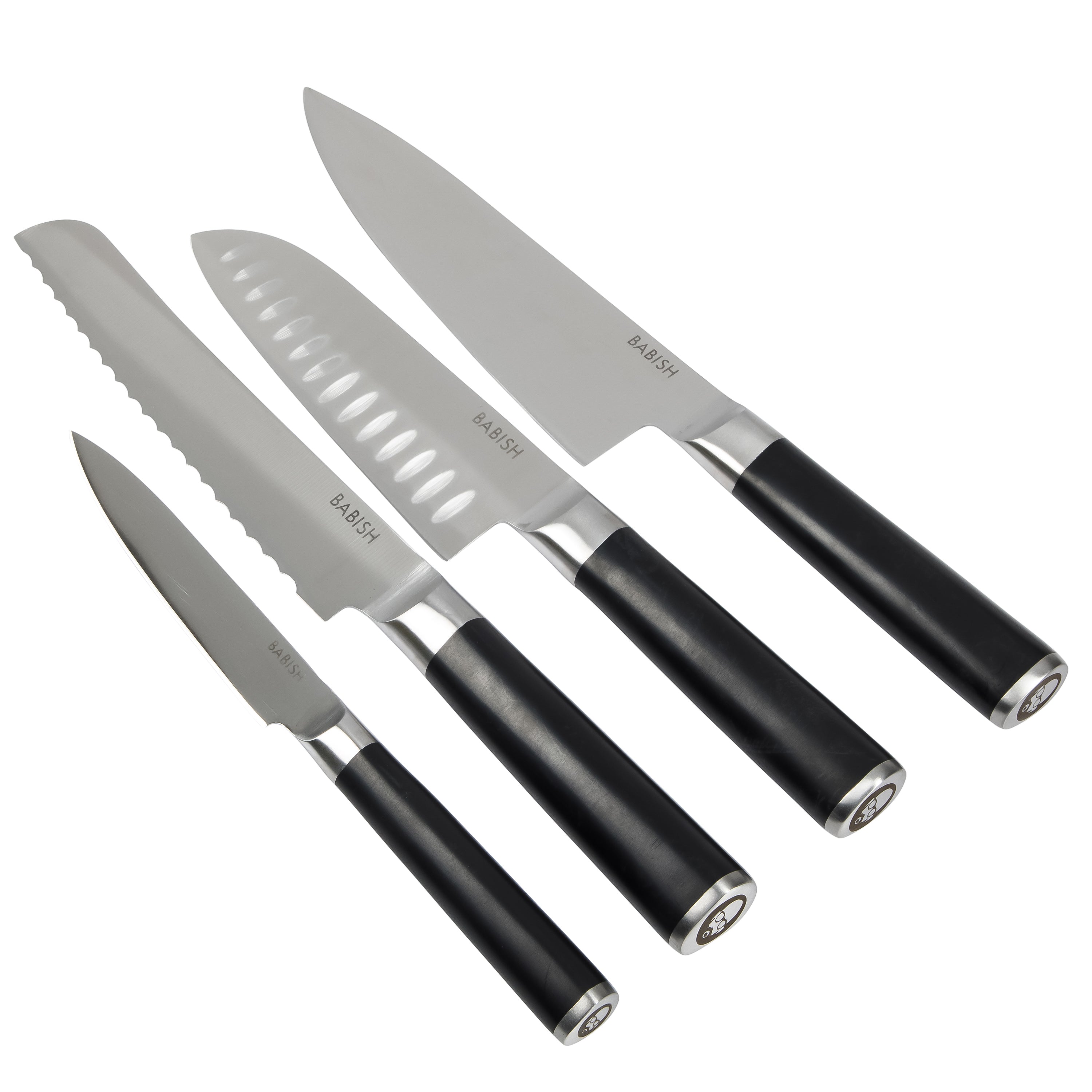 Knife Set, 13-Piece Kitchen Slim Block Stainless Steel Knife Set