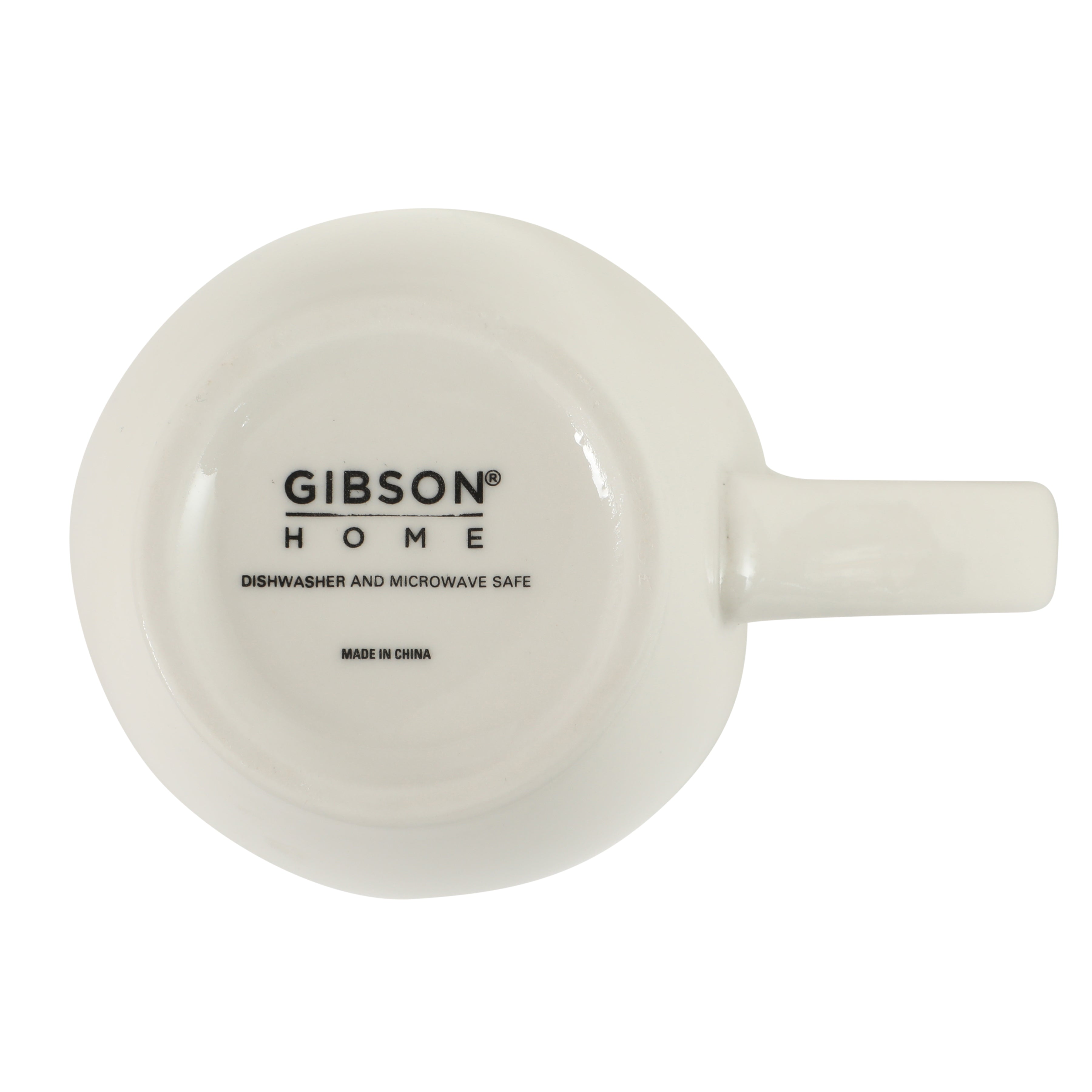 Gibson Home Great Essentials 12 Ounce Porcelain Coffee Mugs - Set of 12 - Cups for Latte, Hot Tea, Cappuccino, Mocha, Espresso, Cocoa