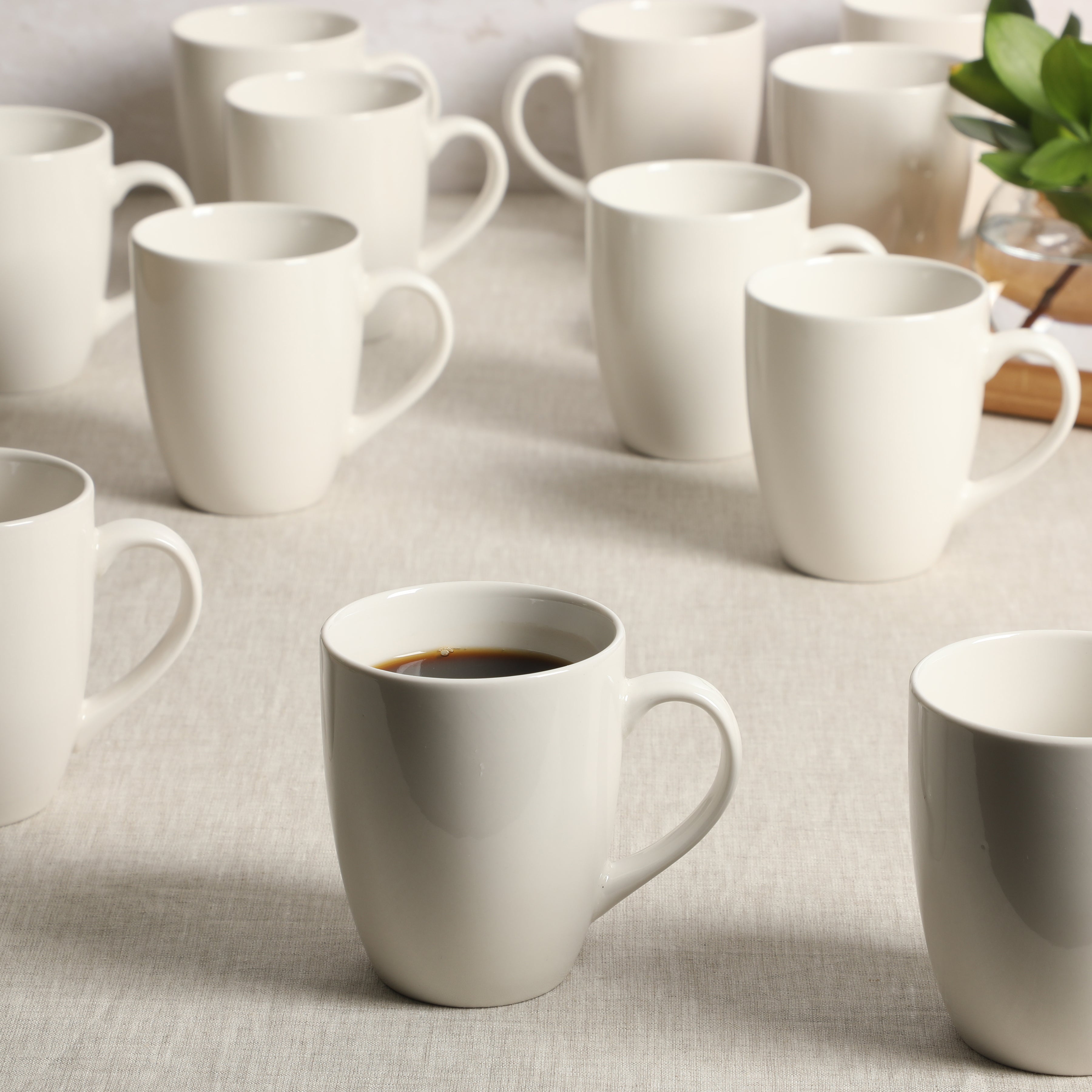 Gibson Home Great Essentials 12 Ounce Porcelain Coffee Mugs - Set of 1