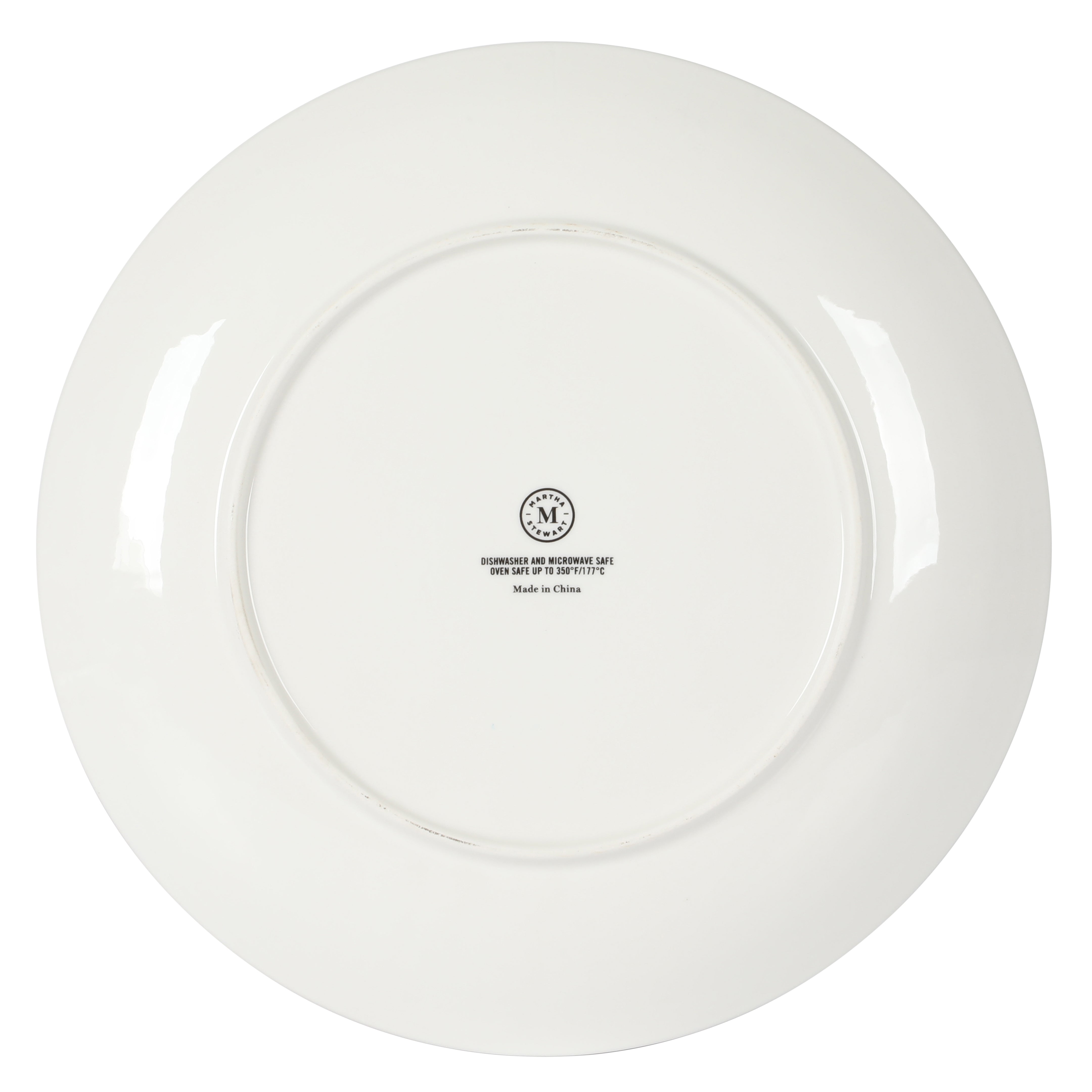 Martha Stewart Basket Weave 30-Piece New Bone China Embossed