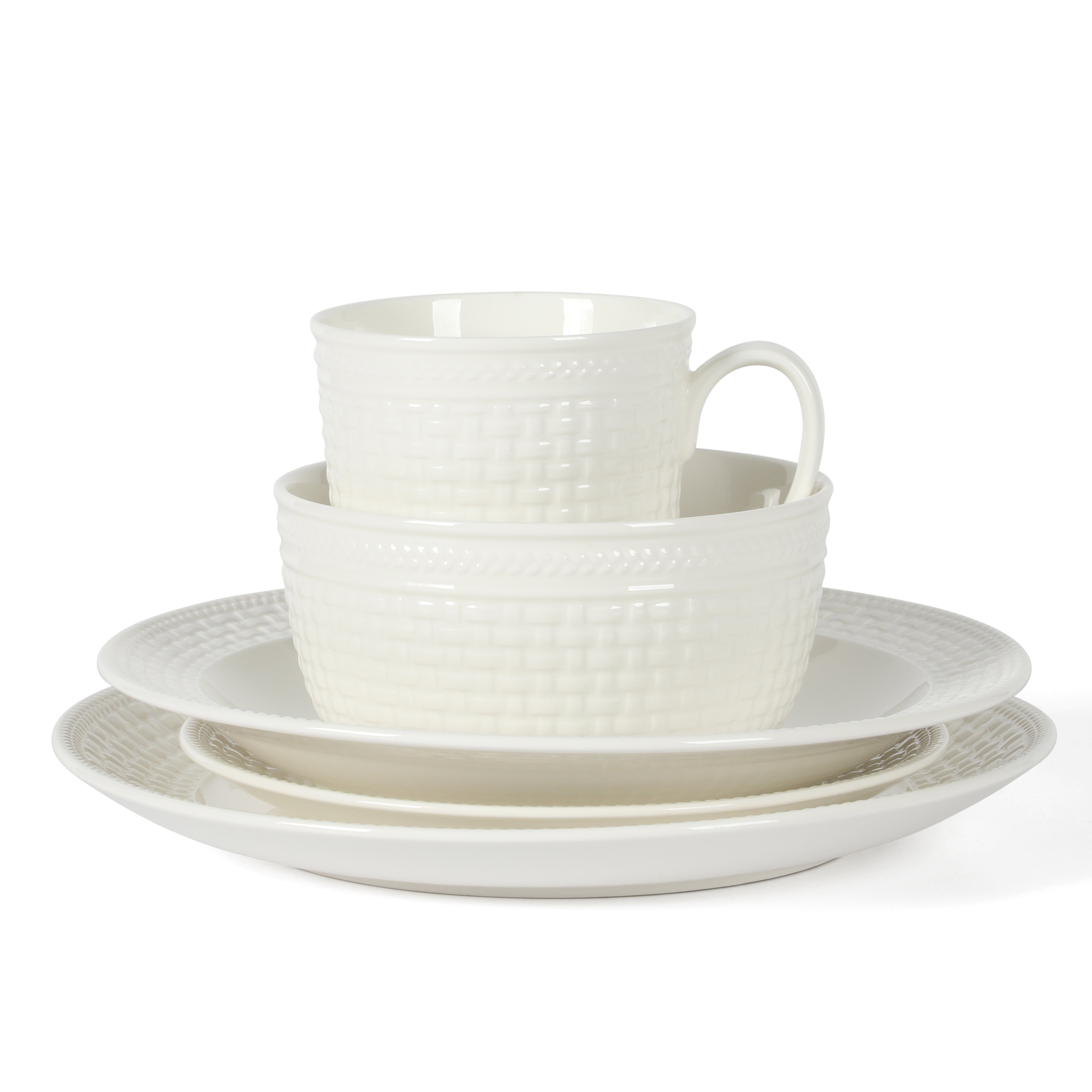 Basketweave dinnerware hotsell