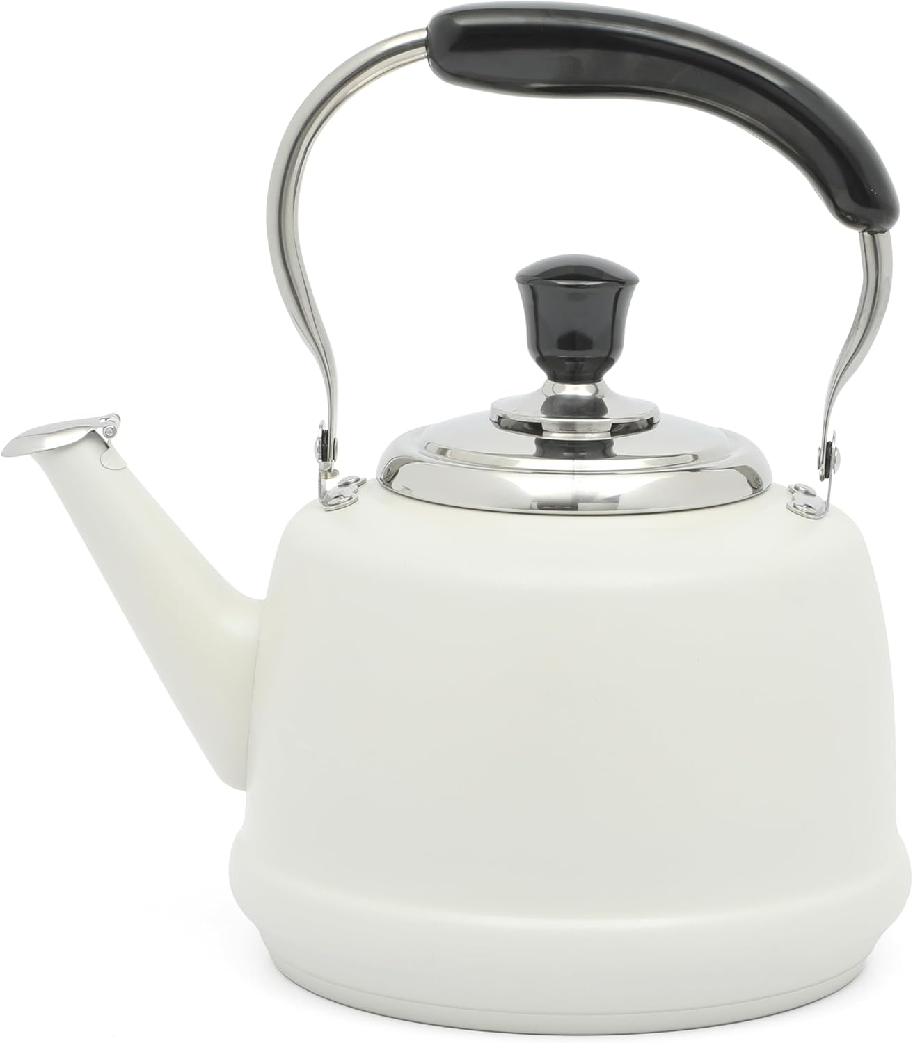 Martha Stewart Kingstree Large 2 Qt Heavy Gauge Stainless Steel Whistling Tea Kettle