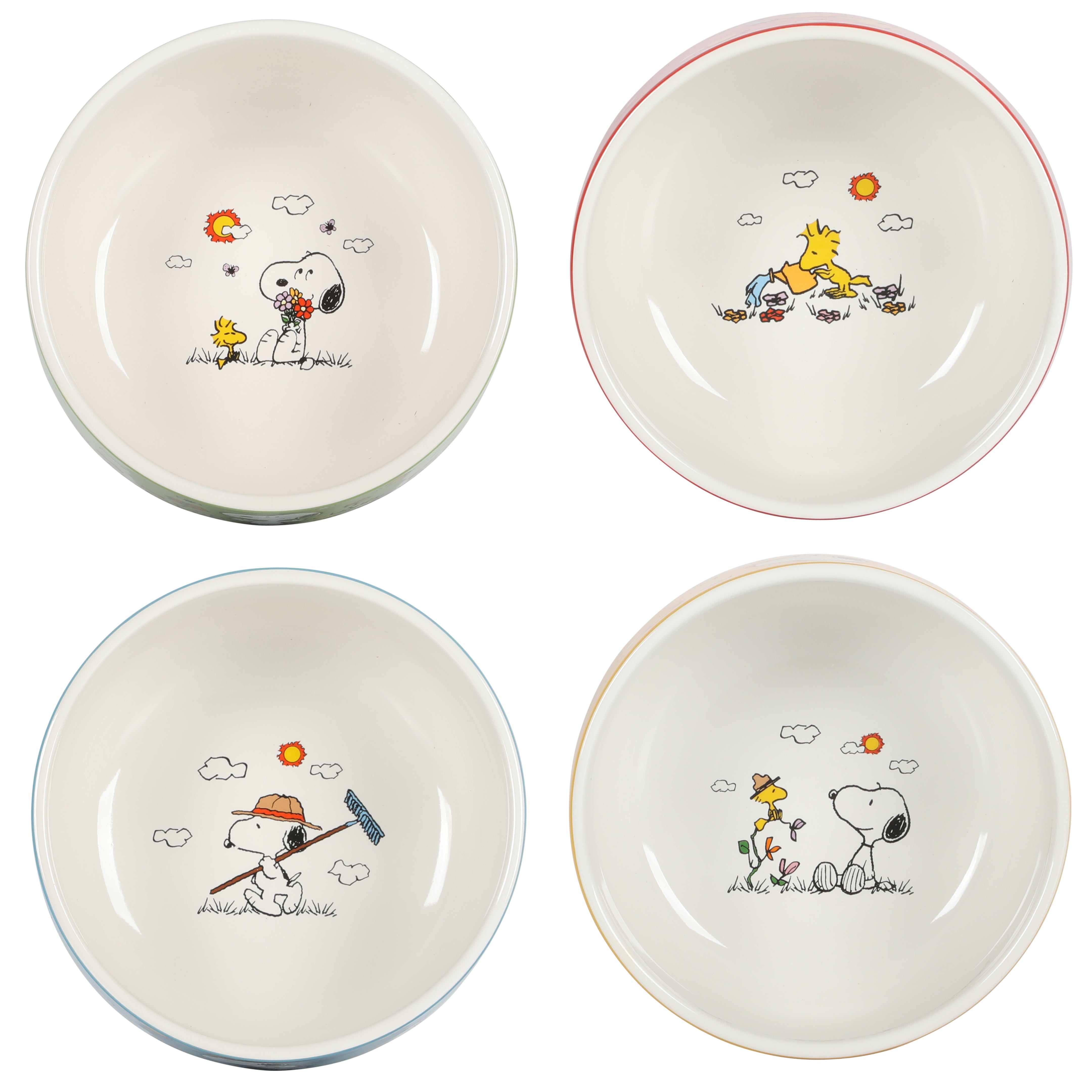 Peanuts Snoopy orders 8.5” Pasta Bowl x4