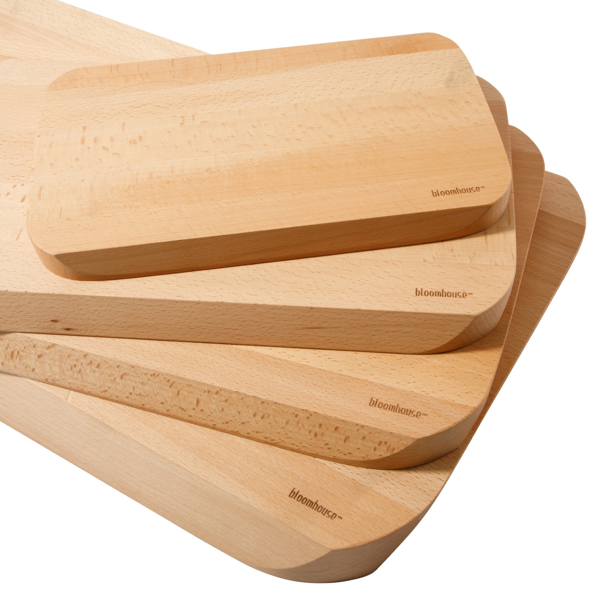 Bloomhouse Made in Lake Como, Italy Oil Coated Italian Beech Wood Cutting Board