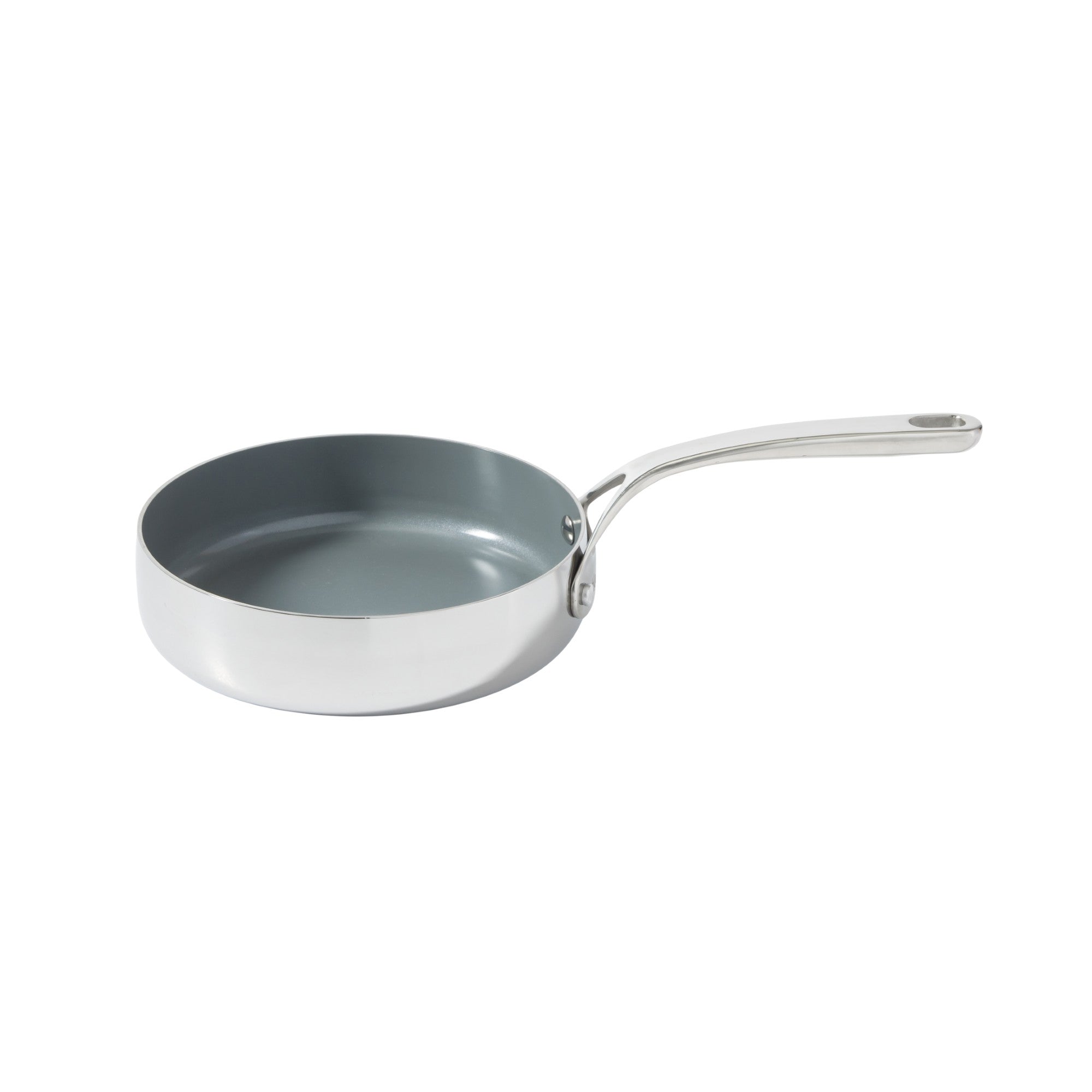Bloomhouse 8 Piece Triply Stainless Steel Pots and Pans Cookware Set W/ Non Toxic Pro Ceramic Non Stick Interior