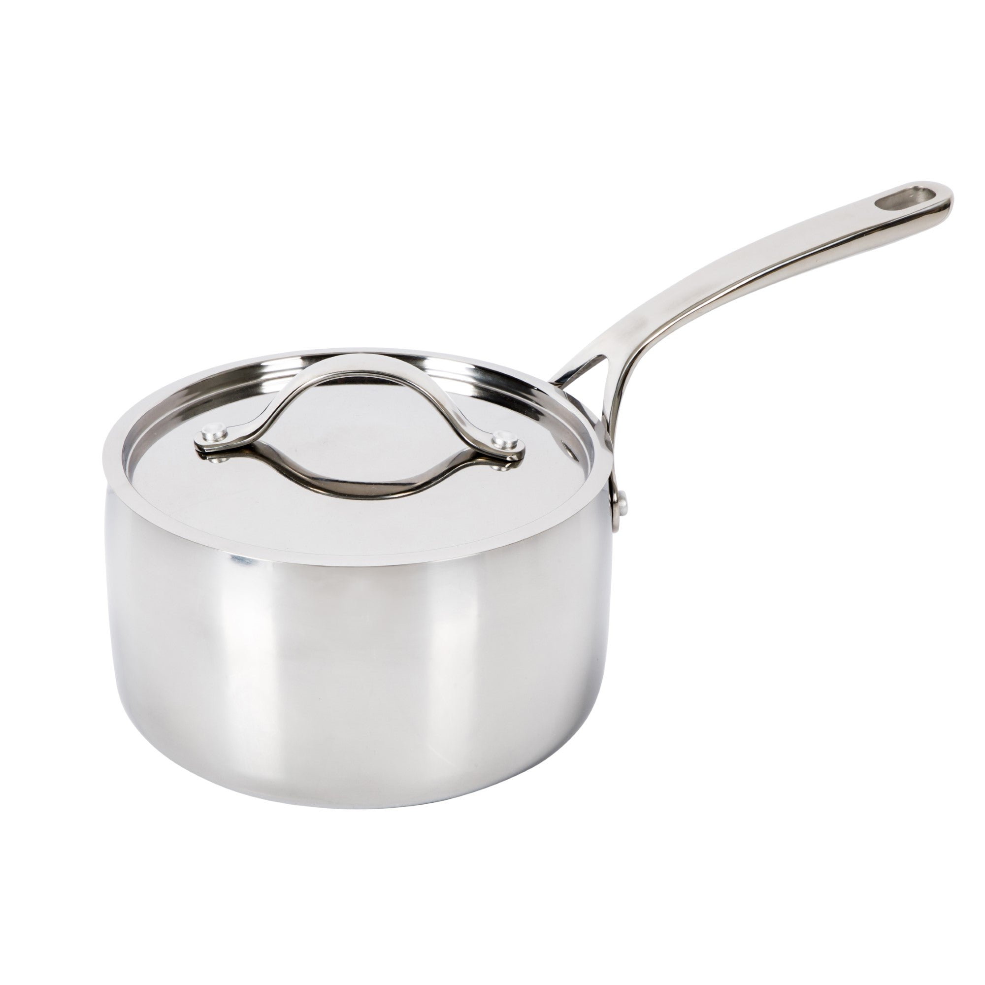 Bloomhouse 3-QT Triply Stainless Steel Sauce Pan w/ Non-Stick Non-Toxic Pro Ceramic Interior