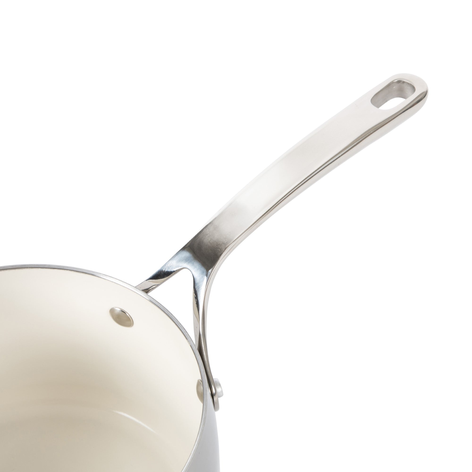 Bloomhouse 3-QT Triply Stainless Steel Sauce Pan w/ Non-Stick Non-Toxic Pro Ceramic Interior