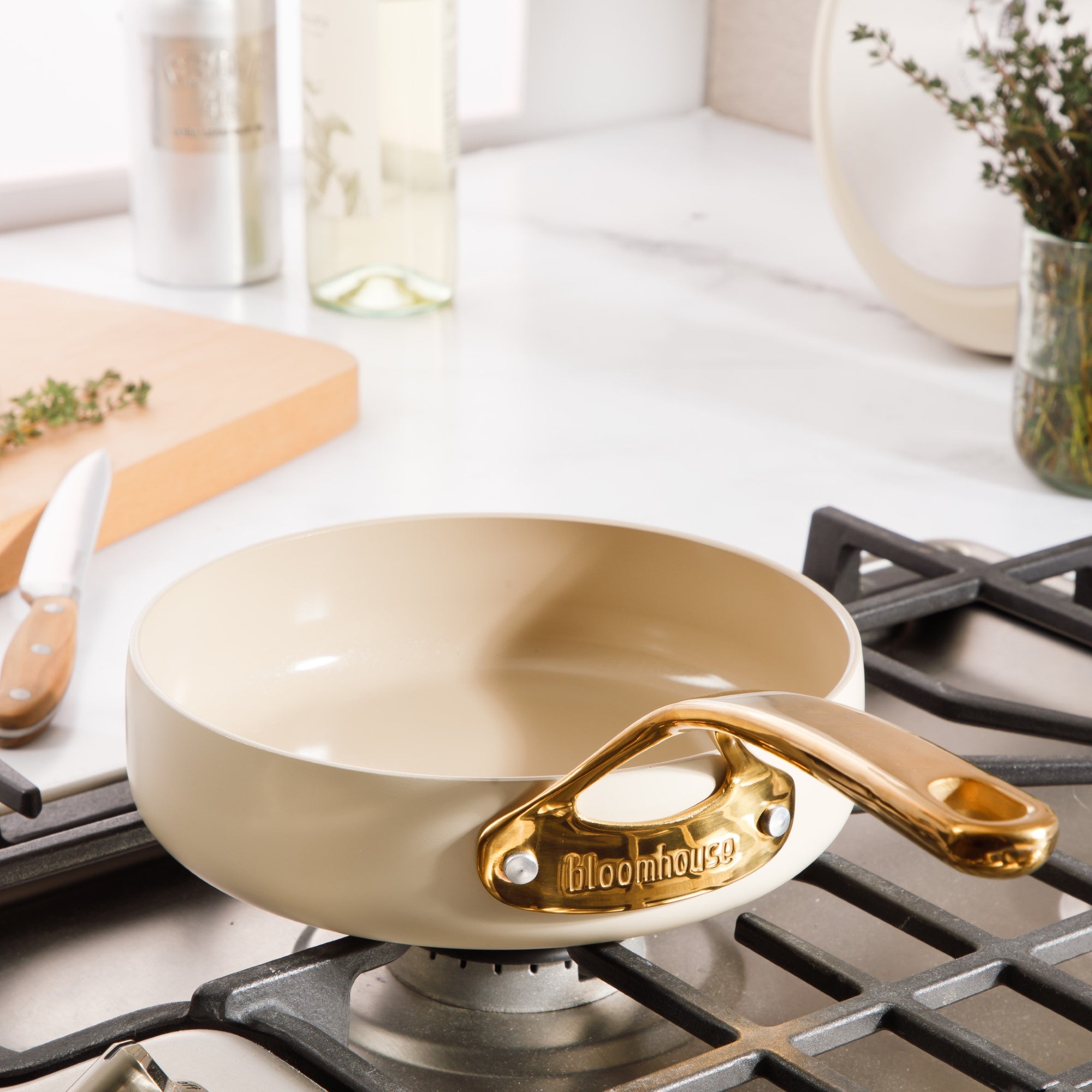 Bloomhouse 8 Inch Heavy Duty Aluminum Premium PFA Free Ceramic Nonstic