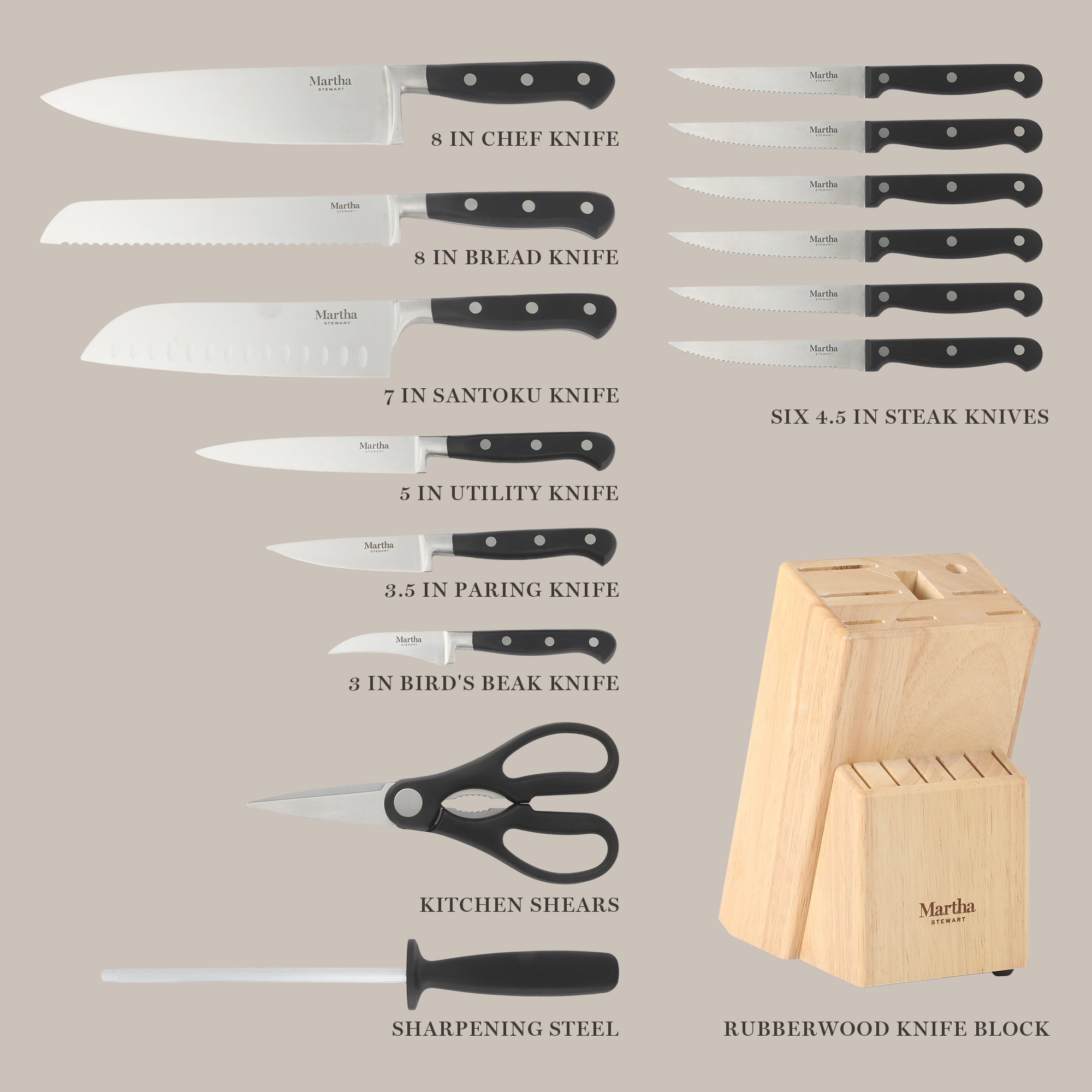 Martha Stewart Carverton Cutlery Set - Thumbnail 4