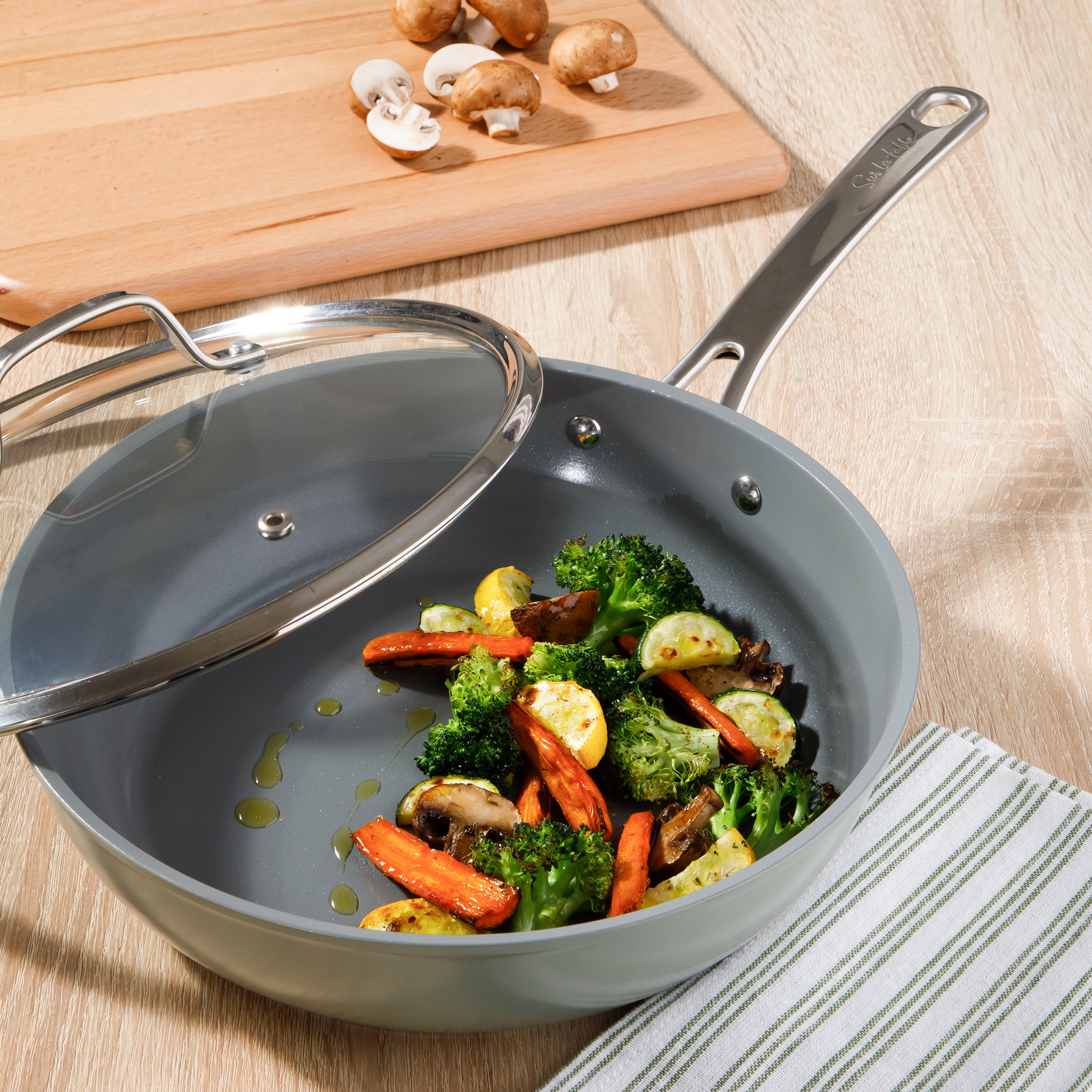 Sur La Table Kitchen Essentials Cool Commune Hard Anodized 10 Piece PF