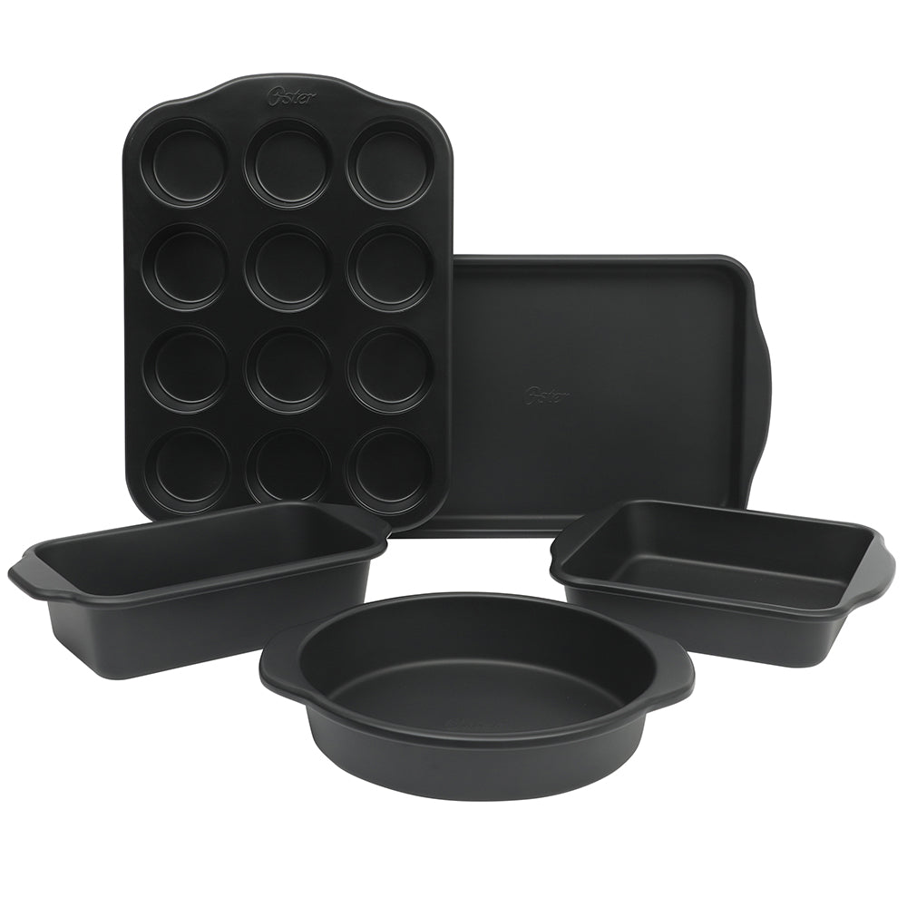 Oster Teston 5 Piece Carbon Steel Baking Pans Bakeware Set W/ Premium PFA Free Nonstick