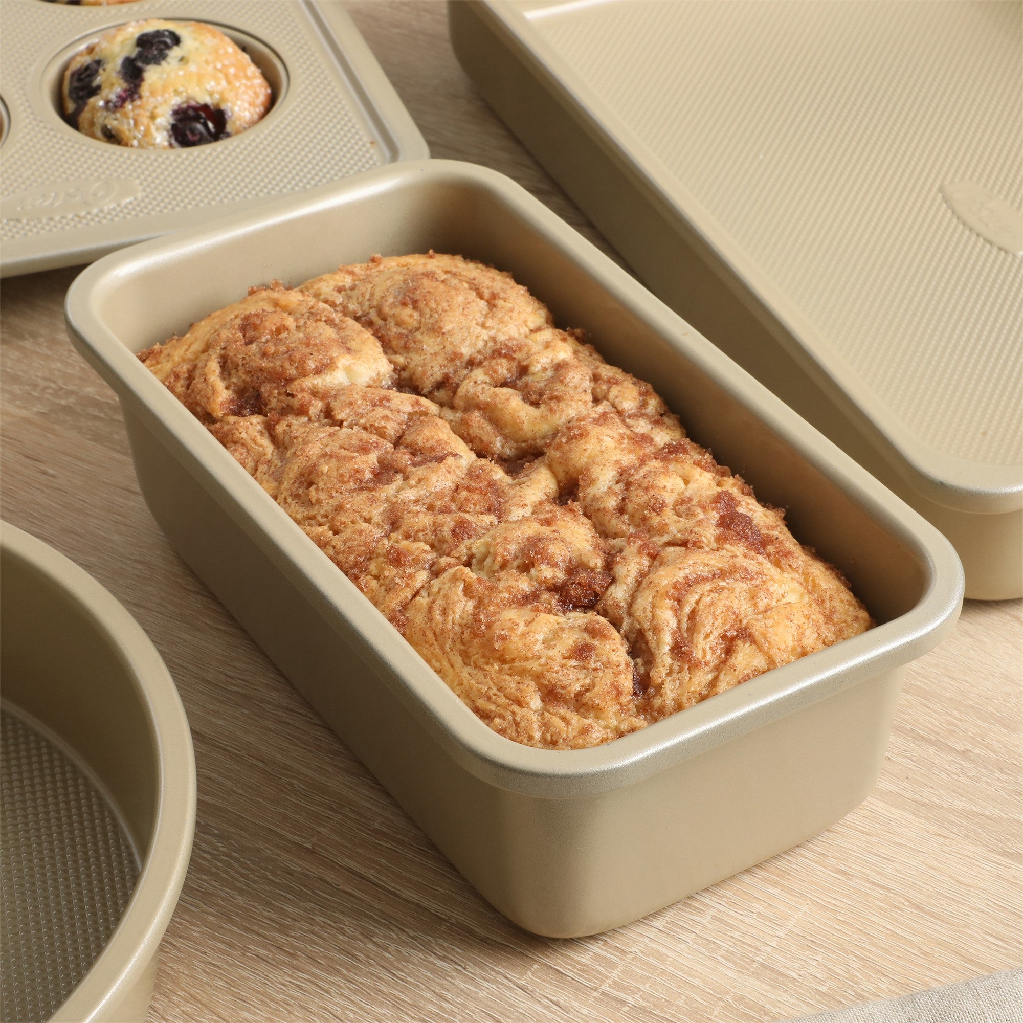 Oster Verlice 5 Piece Carbon Steel Baking Pans Bakeware Set W/ Premium