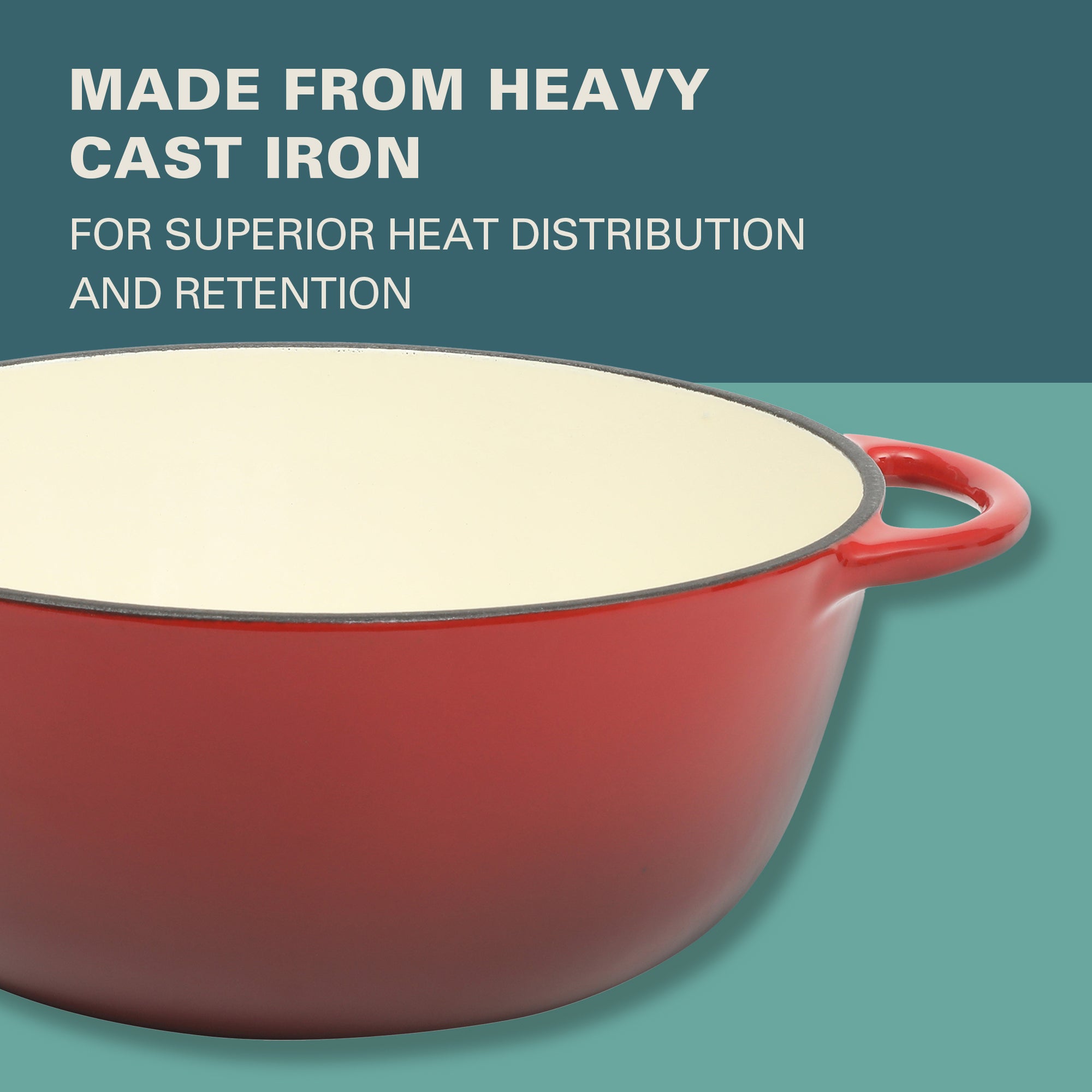 Gibson Home Addlestone 2.65 Quart Enamel Cast Iron Dutch Oven