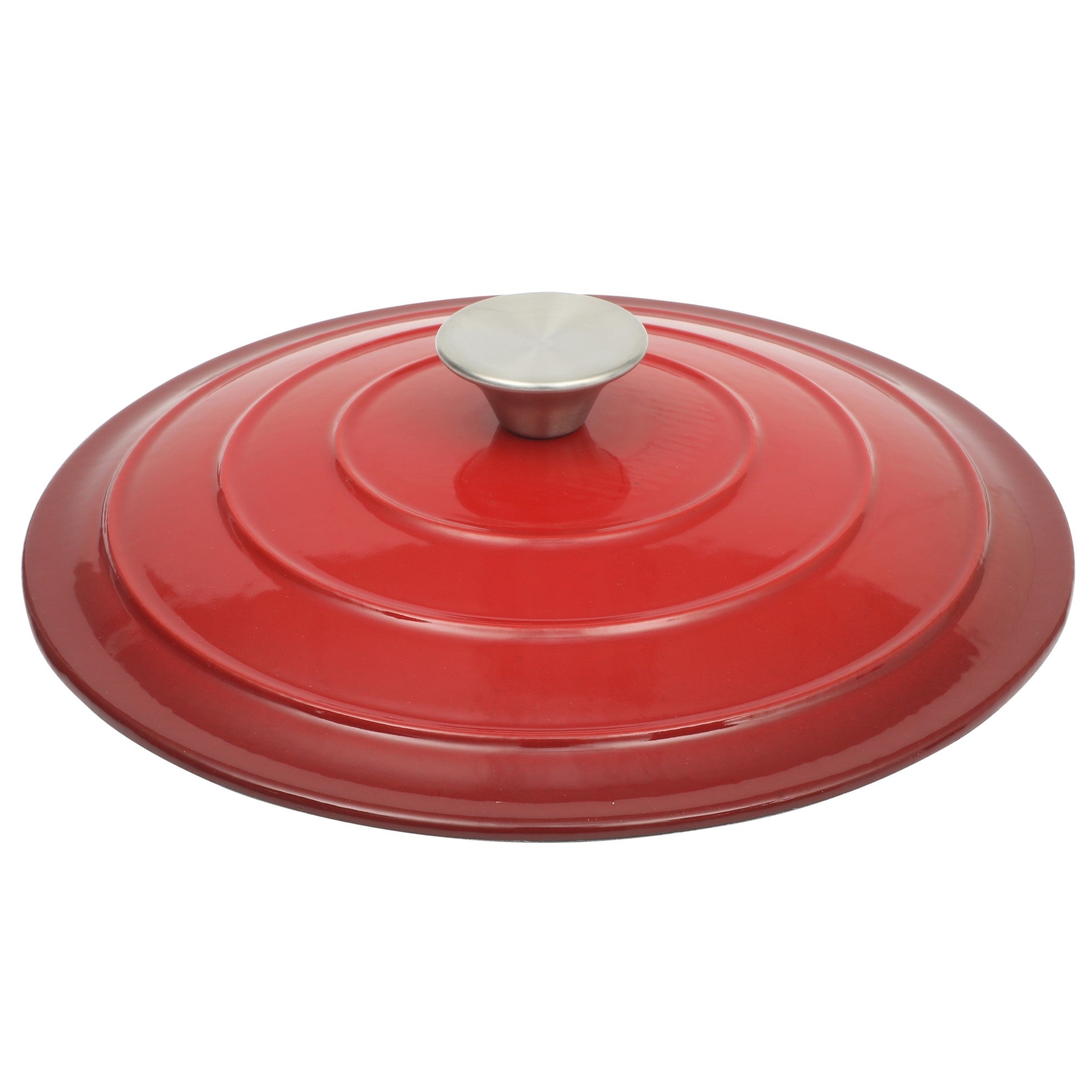 Gibson Home Addlestone 5 Quart Enamel Cast Iron Dutch Oven - Red