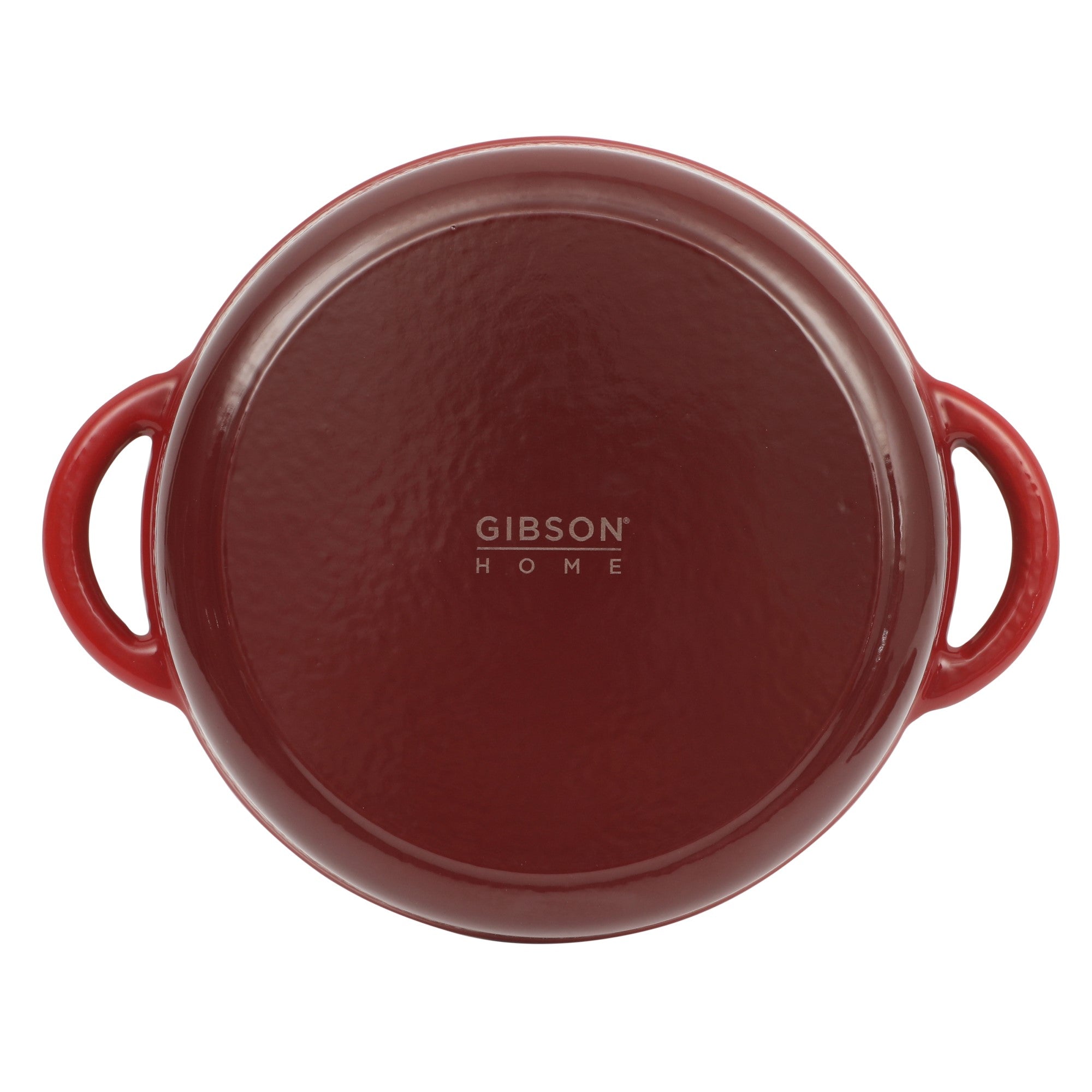 Gibson Home Addlestone 5 Quart Enamel Cast Iron Dutch Oven - Red