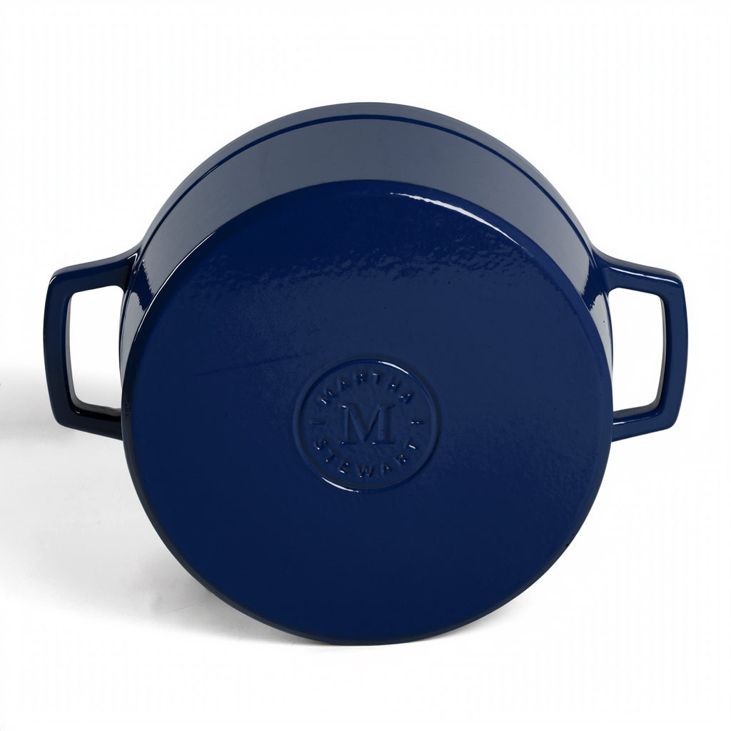 Martha Stewart Galston 6 Quart Enameled Cast Iron Dutch Oven with Lid, Bread Pot