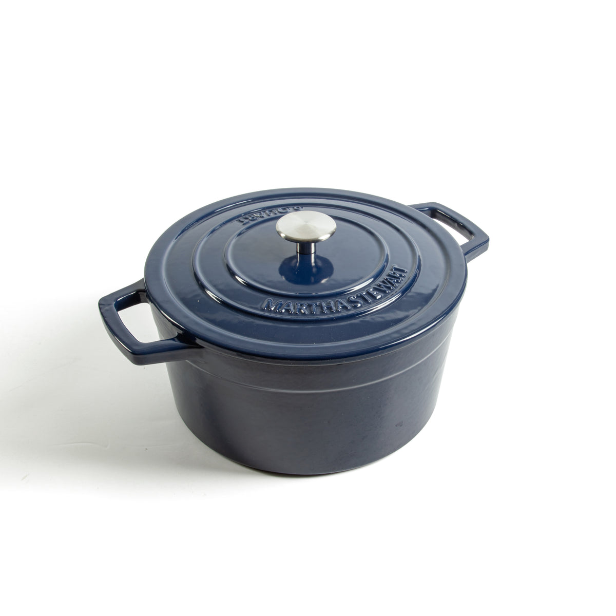 Martha Stewart Galston 6 Quart Enameled Cast Iron Dutch Oven with Lid, Bread Pot