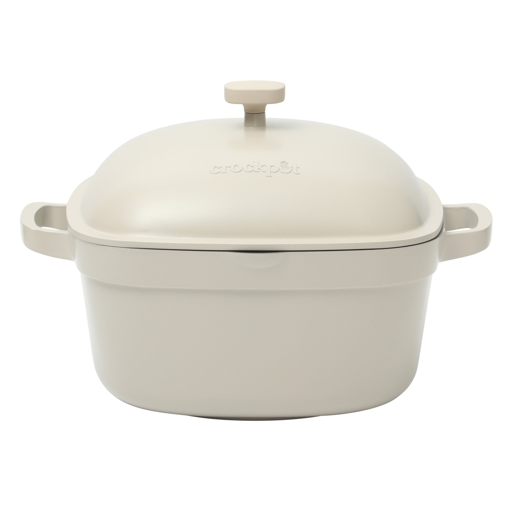 Crock-Pot Northvale Cast Aluminum Lightweight Durable 5.2 Quart Heavy Duty Dutch Oven Pot With Lid, Oven Safe, Dual Handles