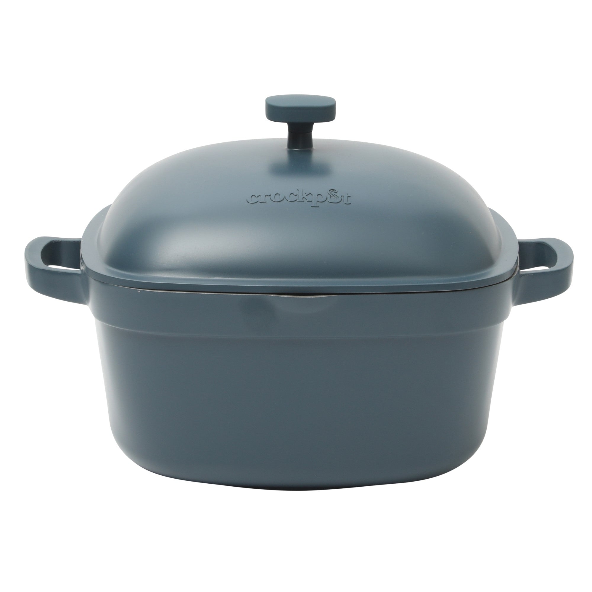 Crock-Pot Northvale Cast Aluminum Lightweight Durable 5.2 Quart Heavy Duty Dutch Oven Pot With Lid, Oven Safe, Dual Handles