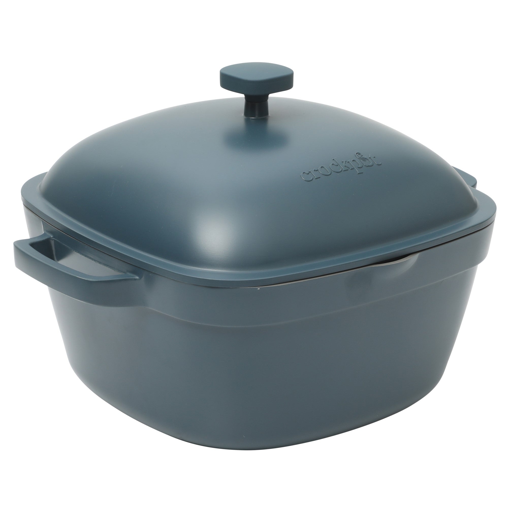 Crock-Pot Northvale Cast Aluminum Lightweight Durable 5.2 Quart Heavy Duty Dutch Oven Pot With Lid, Oven Safe, Dual Handles