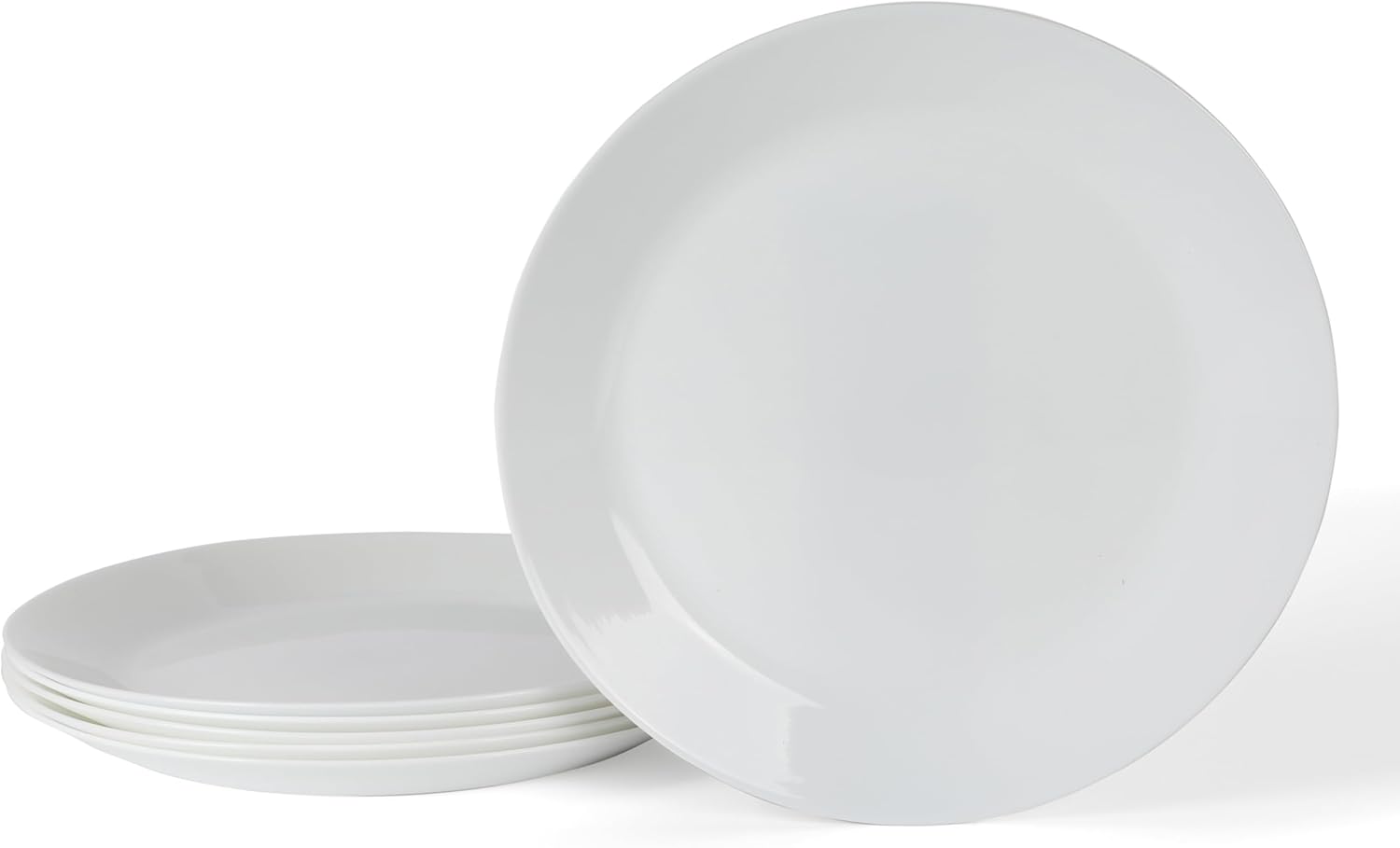 Martha Stewart Opalton 6 Piece 10 Inch Chip and Break Resistant Dinner Plates