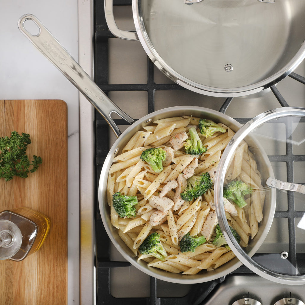 Encapsulated Base Cookware Sur La Table Kitchen Essentials 10 Piece Stainless Steel Non Toxic Pot