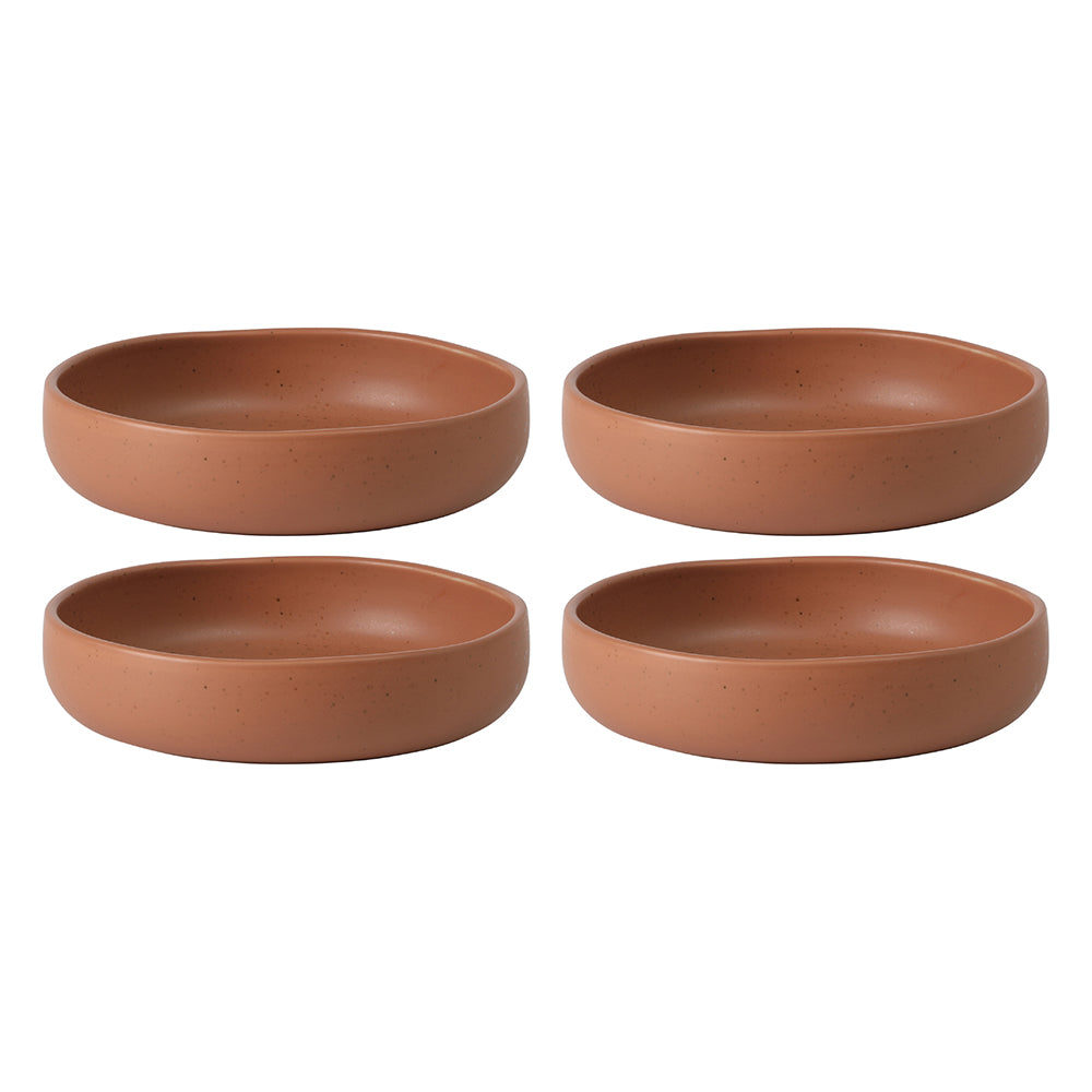 Bloomhouse Corcisa Clay 4 Piece Dinner, Pasta, Meal Bowl Set