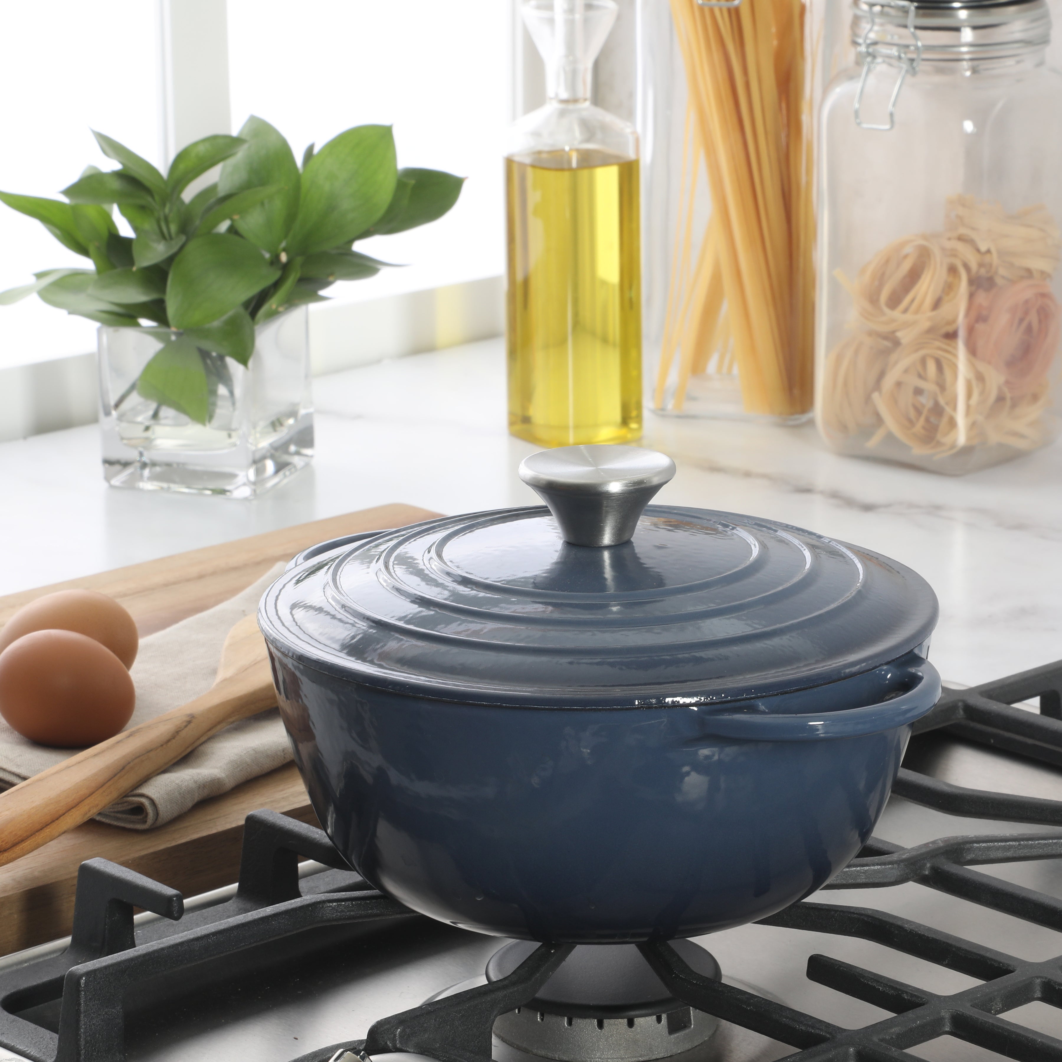 Gibson Home Addlestone 2.65 Quart Enamel Cast Iron Dutch Oven
