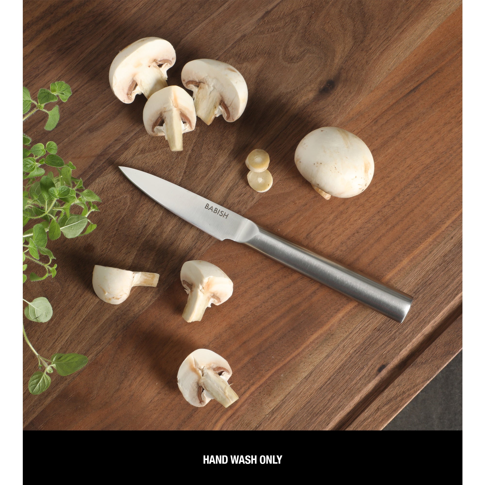 Babish 1.4116 German Stainless Steel Paring Knife – 3.5-Inch Precision Kitchen Knife for Peeling, Trimming & Prep Work, Full-Tang Blade