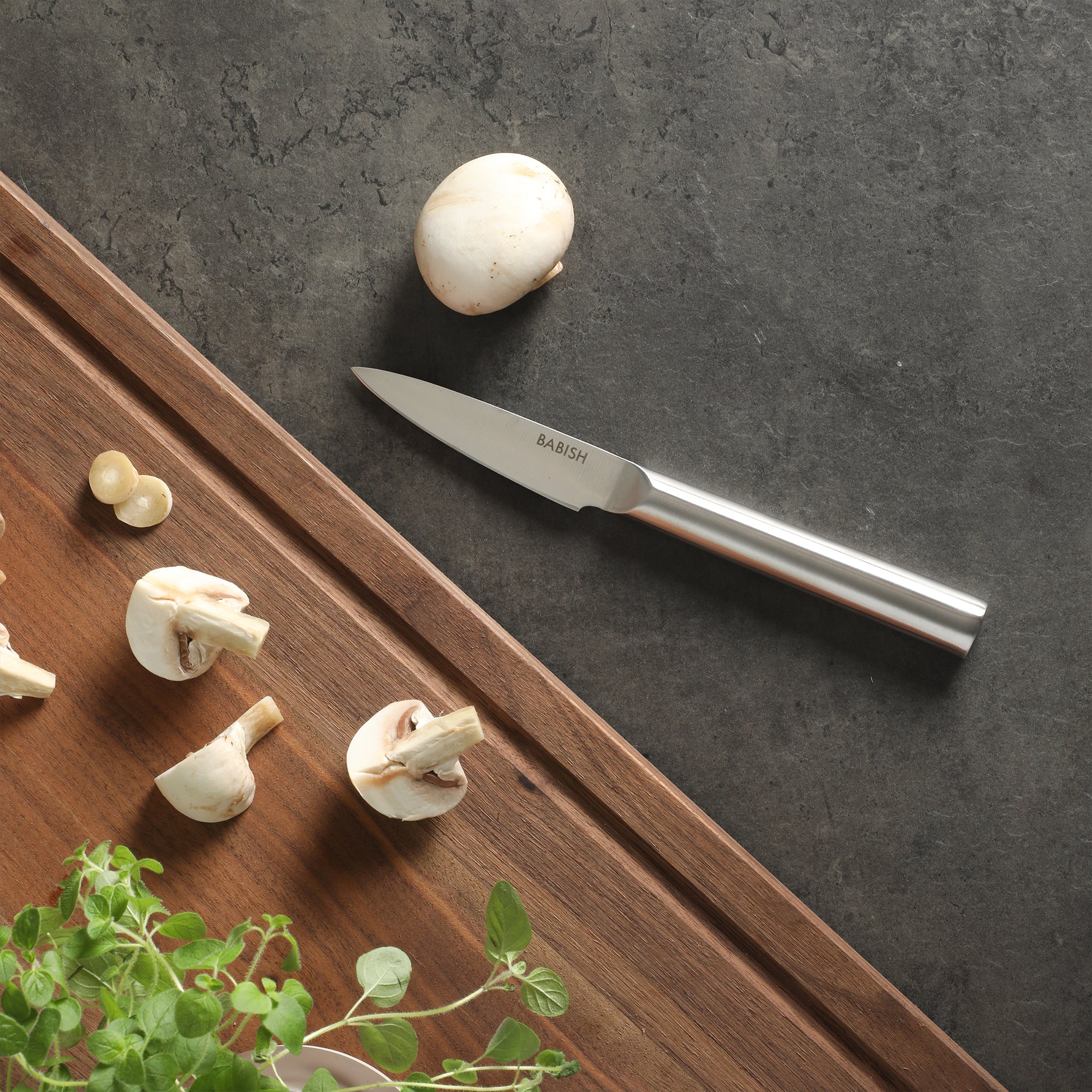 Babish 1.4116 German Stainless Steel Paring Knife – 3.5-Inch Precision Kitchen Knife for Peeling, Trimming & Prep Work, Full-Tang Blade