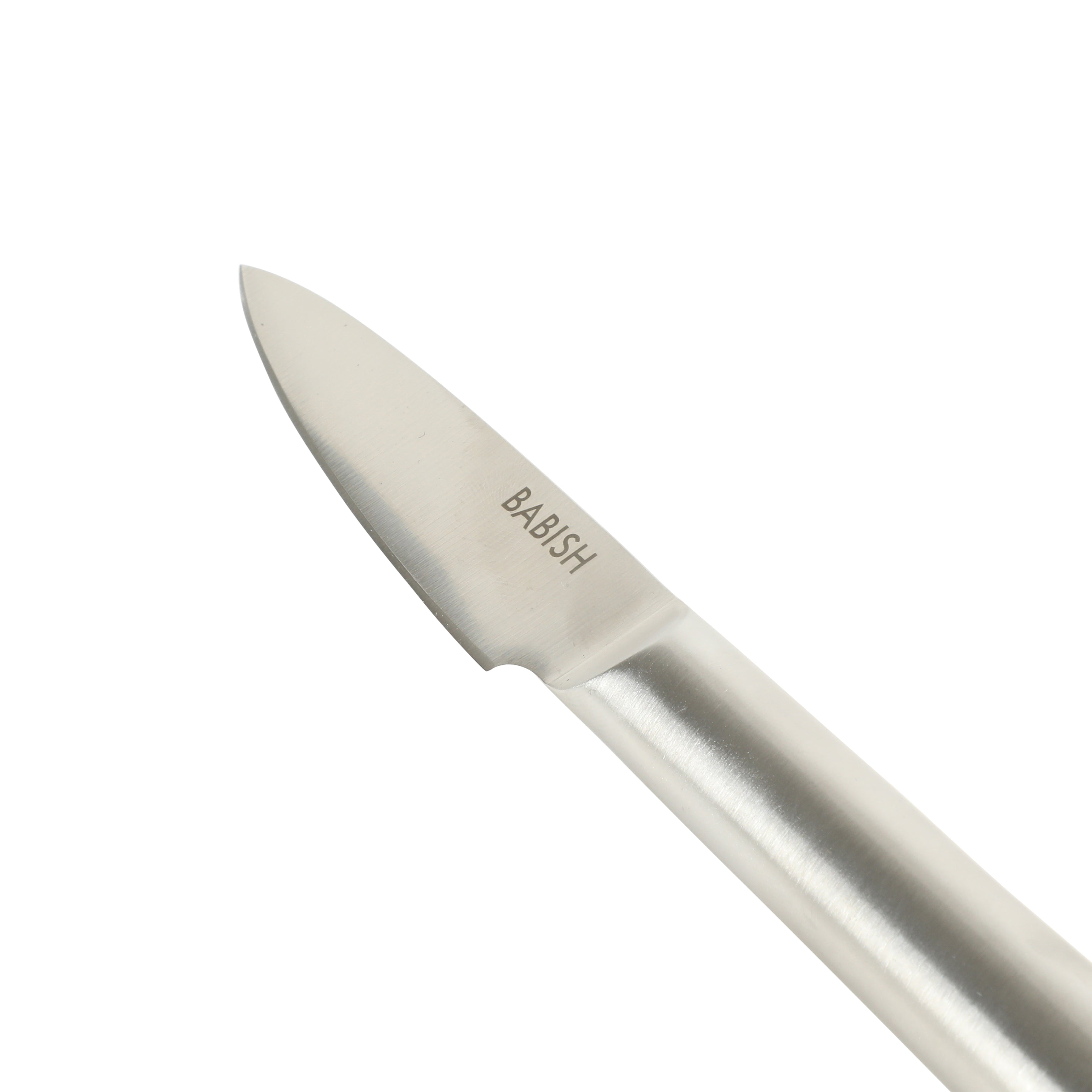Babish 1.4116 German Stainless Steel Paring Knife – 3.5-Inch Precision Kitchen Knife for Peeling, Trimming & Prep Work, Full-Tang Blade