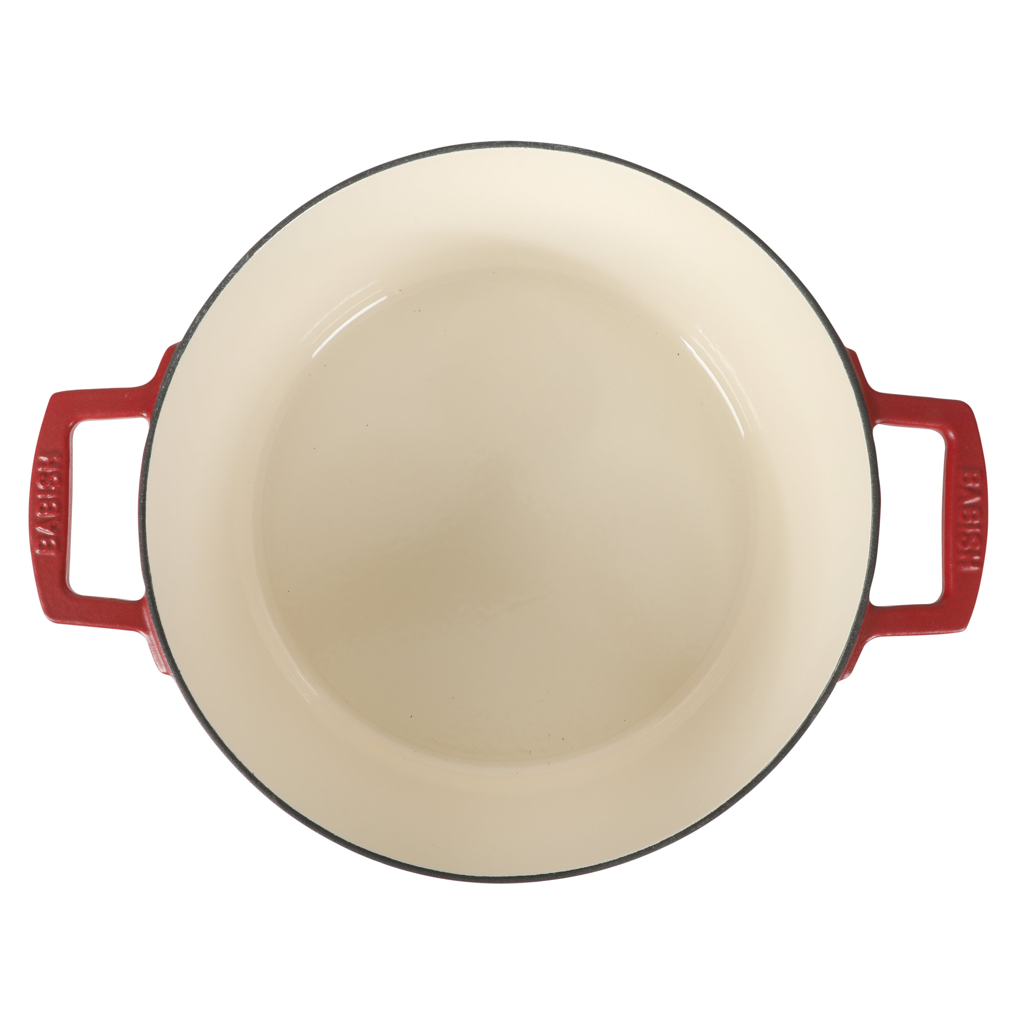 Babish 6-Quart Round Matte Enamel Cast Iron Dutch Oven Pot With Lid