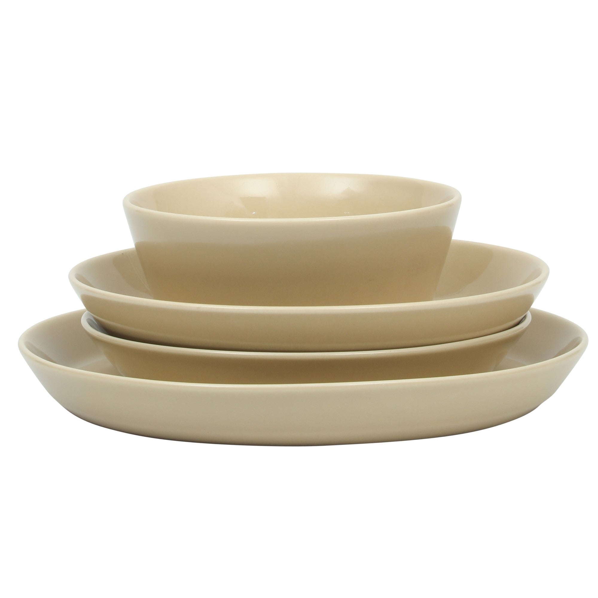 Gibson Home Summer Shades 16 Piece Plates and Bowls Dishes Service for 4 Porcelain Dinnerware Set